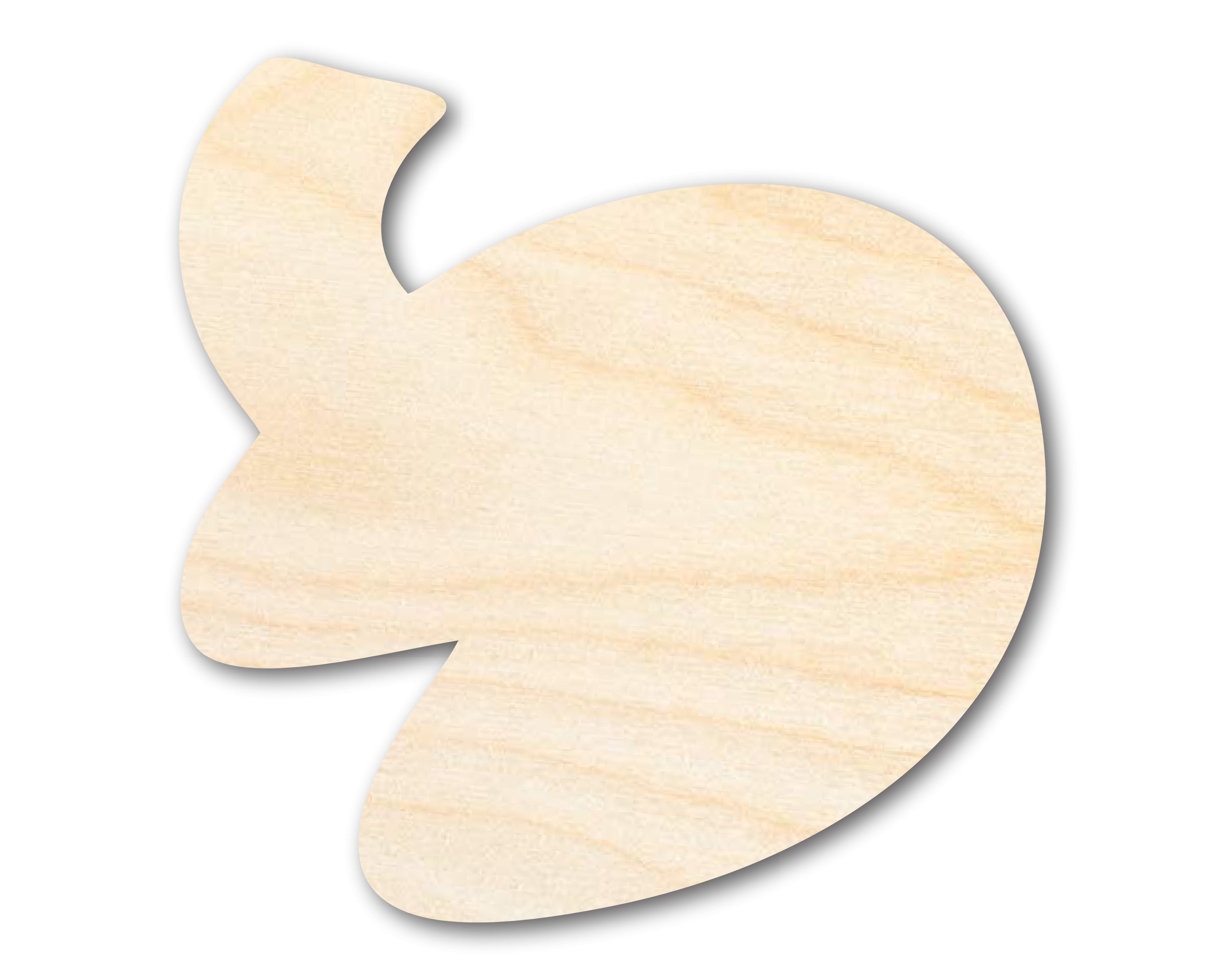 DIY Unfinished Baltic Birch Fortune Cookie Shape Cutouts - Up to 46 Inches for Crafts