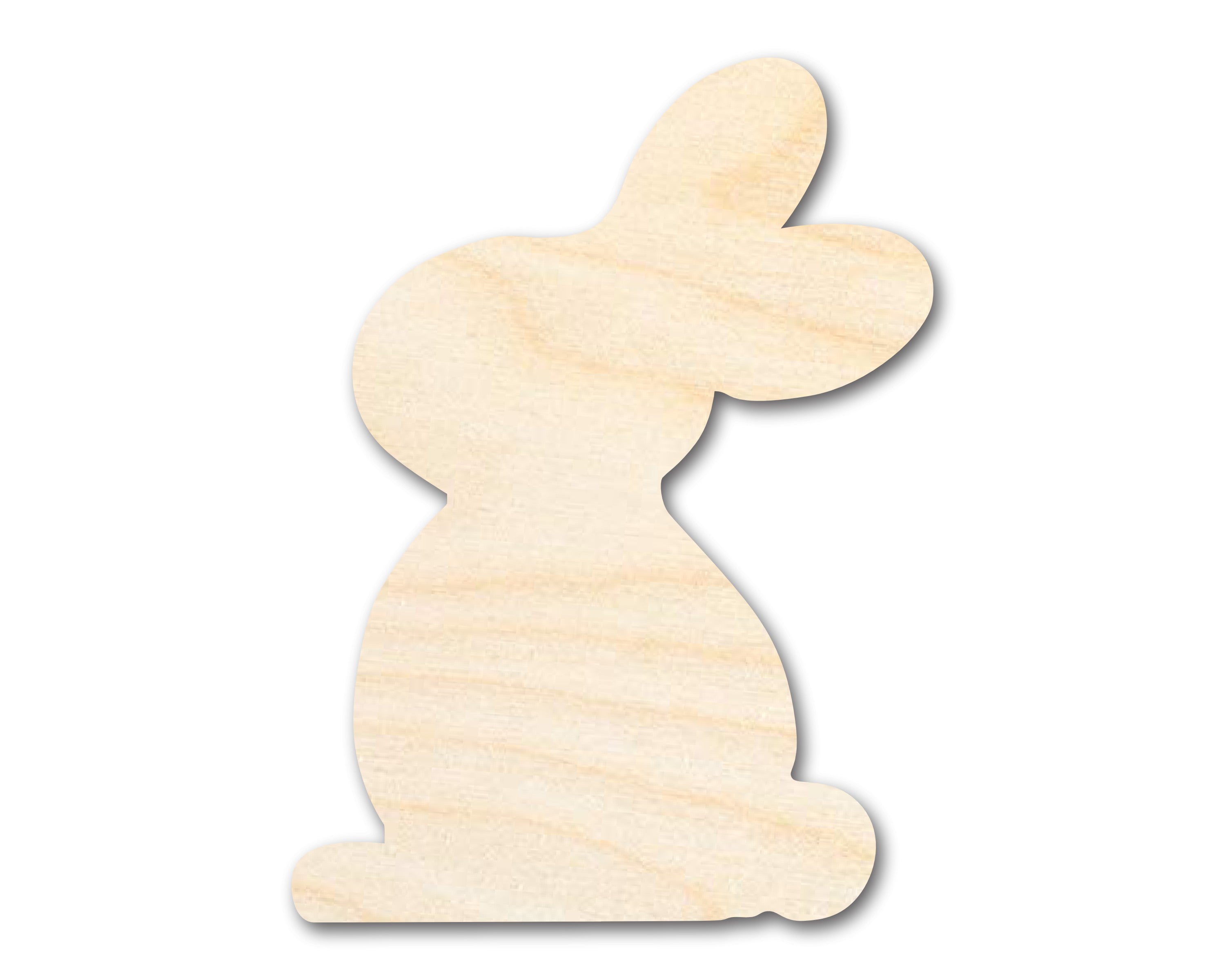 Large - Scale Unfinished Wood Easter Bunny Shape for DIY Craft Cutouts, Bigger and Better