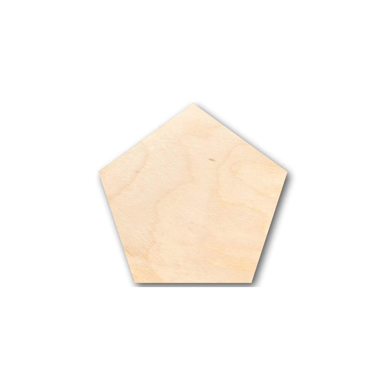 Unfinished Craft Wood Pentagon Shape Ideal for up to 46 DIY Projects
