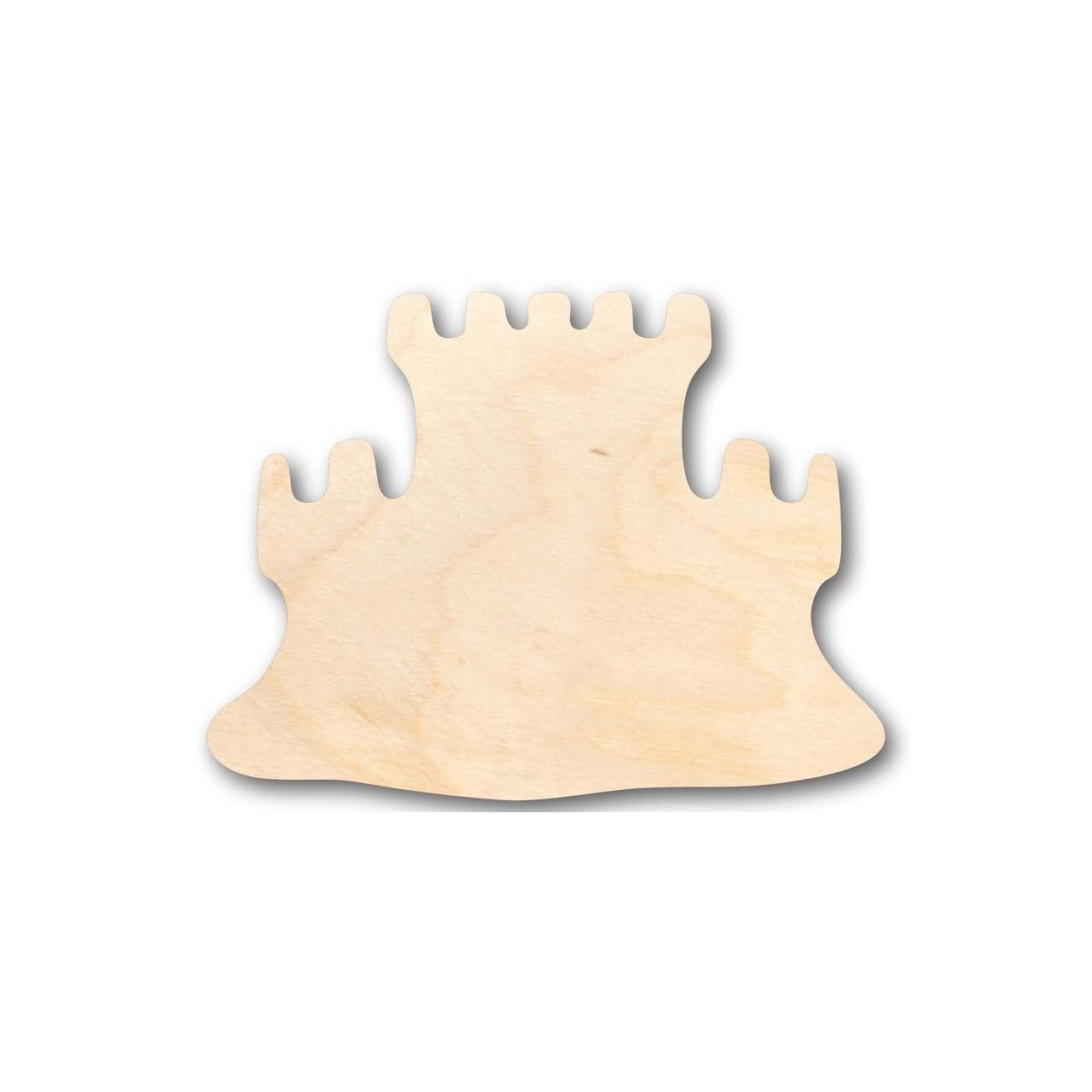 DIY Unfinished Baltic Birch Wood Sandcastle Shape for Ocean - Beach Nursery Crafts