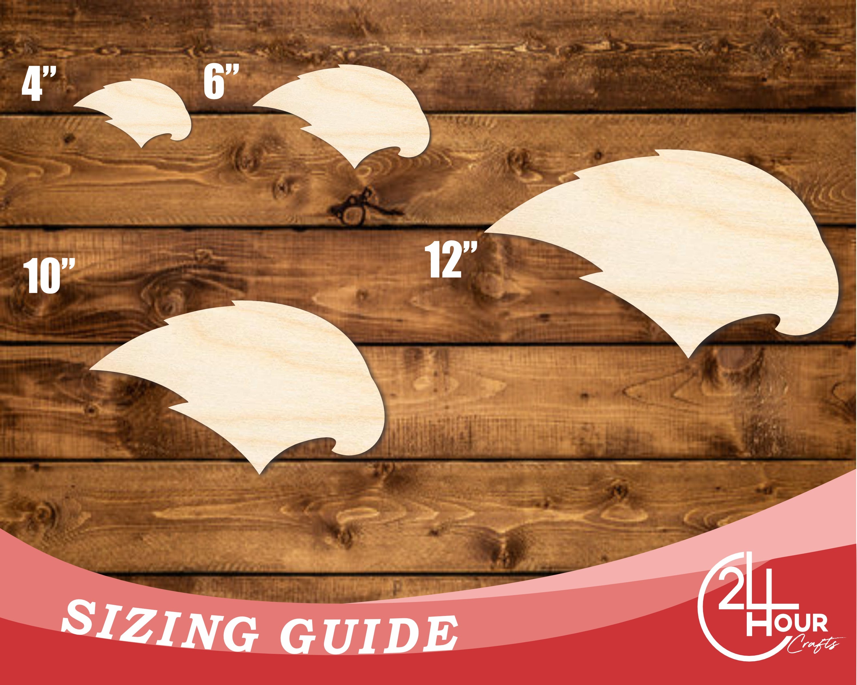 DIY Unfinished Wood Hawk Mascot Cutout - Up to 46 Inches for Crafts
