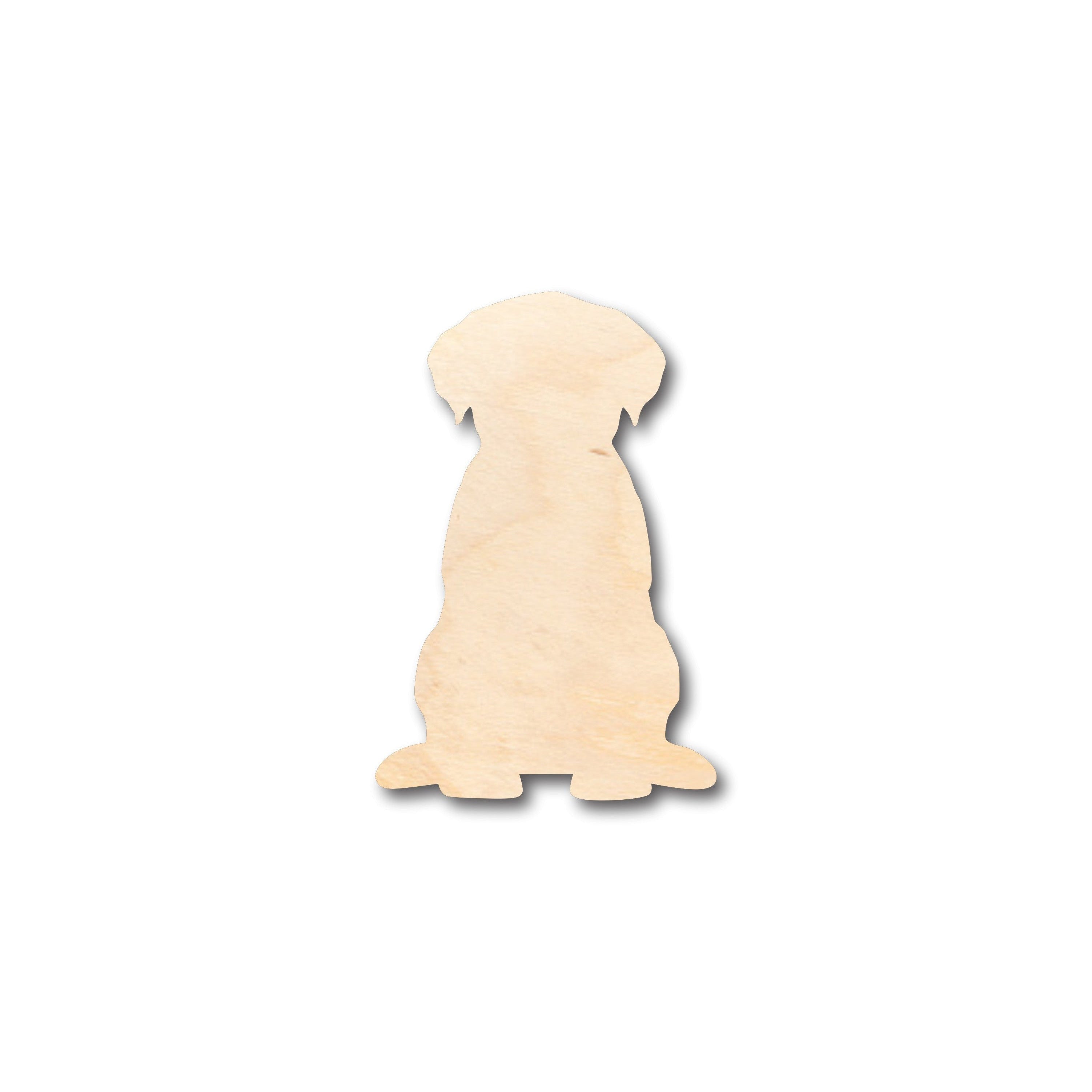 Unfinished DIY Craft Supplies - Wood Puppy Dog Shape for Up to 46 Do - It - Yourself Projects