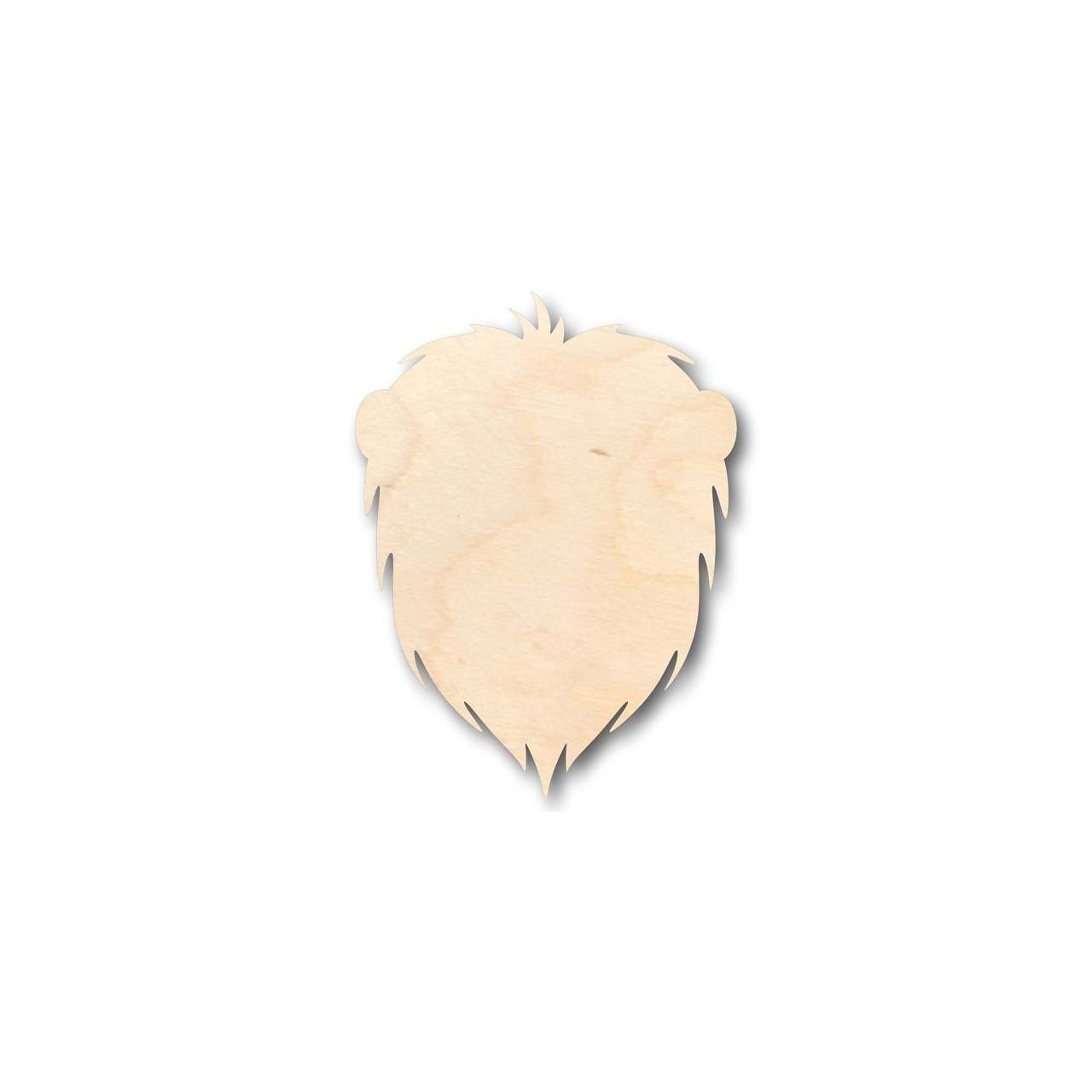 Unfinished Baltic Birch Wood Lion Head Shape - Ideal for Animal and Wildlife Crafts, Up to 24 Inches for 46+ DIY Projects