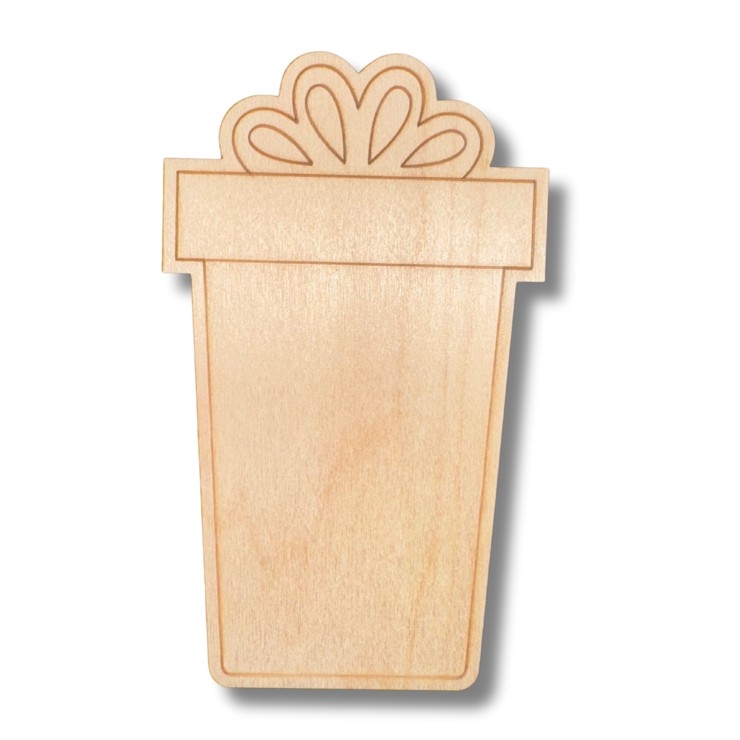 Unfinished Tall Wood Etched DIY Birthday Gift Shapes for Painting Up to 30