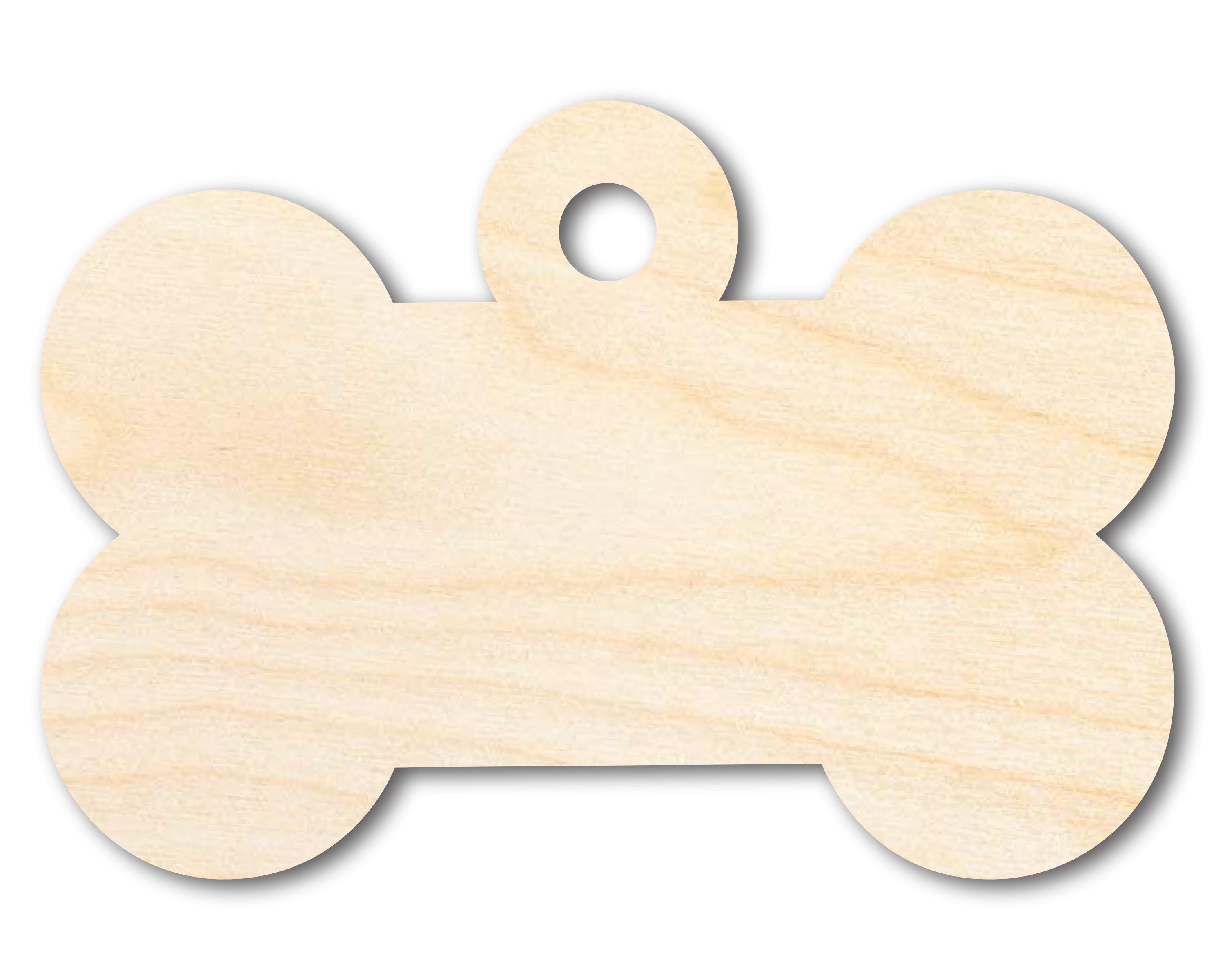Unfinished DIY Craft Cutout in the Shape of a Dog Bone for Wood Crafts | Up to 46 Sizes Available for Do - It - Yourself Projects