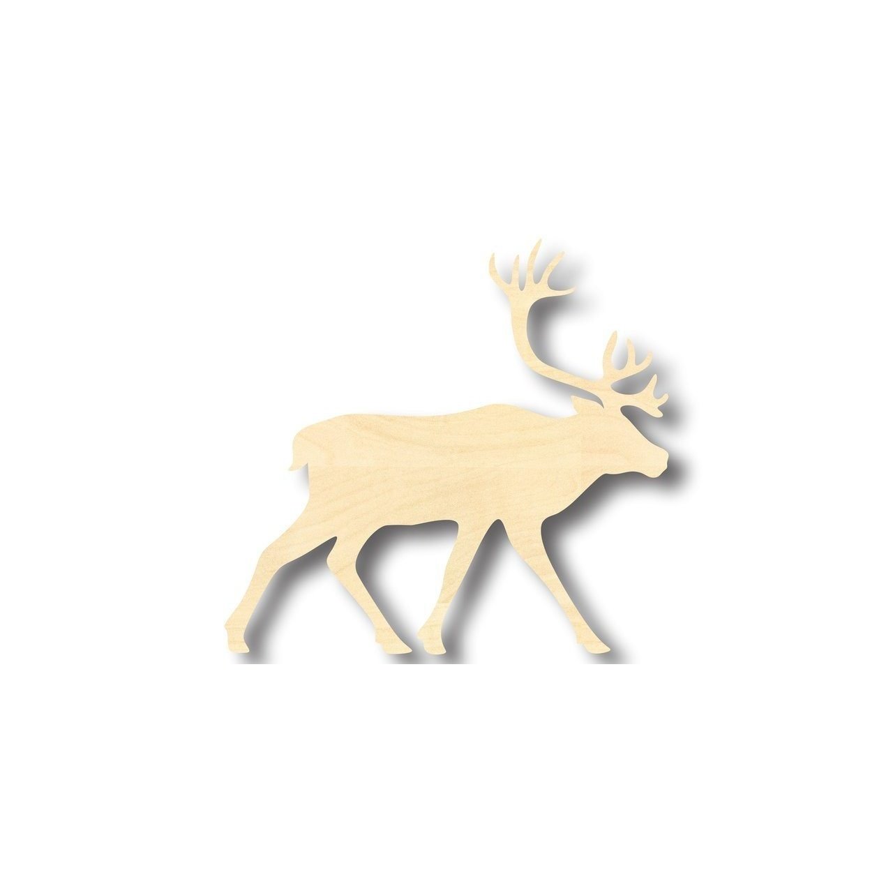 DIY Unfinished Wood Caribou Shape for Wildlife Crafts (Up to 46 Inches)
