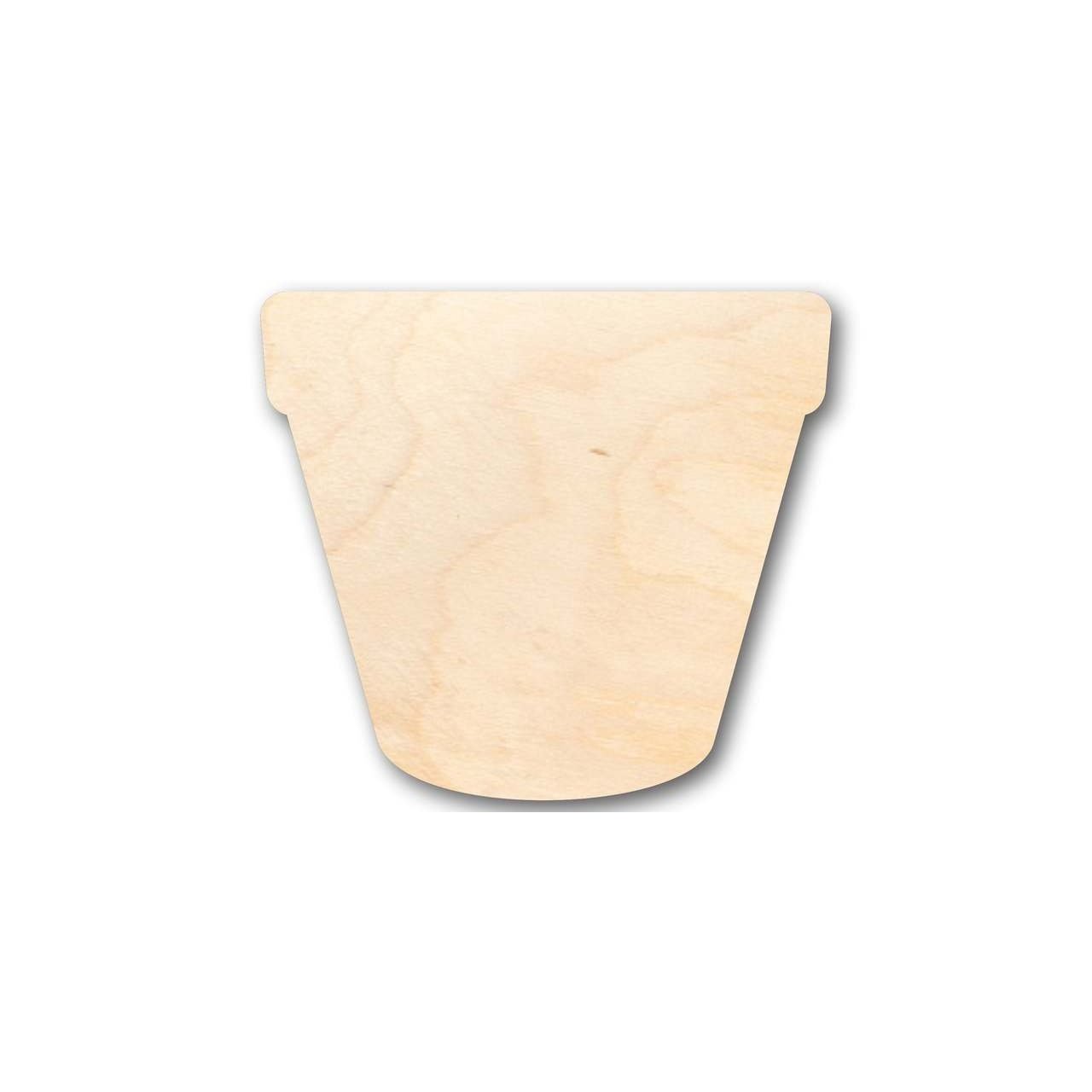 Unfinished DIY Wood Flower Pot Shapes for Crafting - Ideal for Spring Wall Decor, Sizes Up to 46 Inches