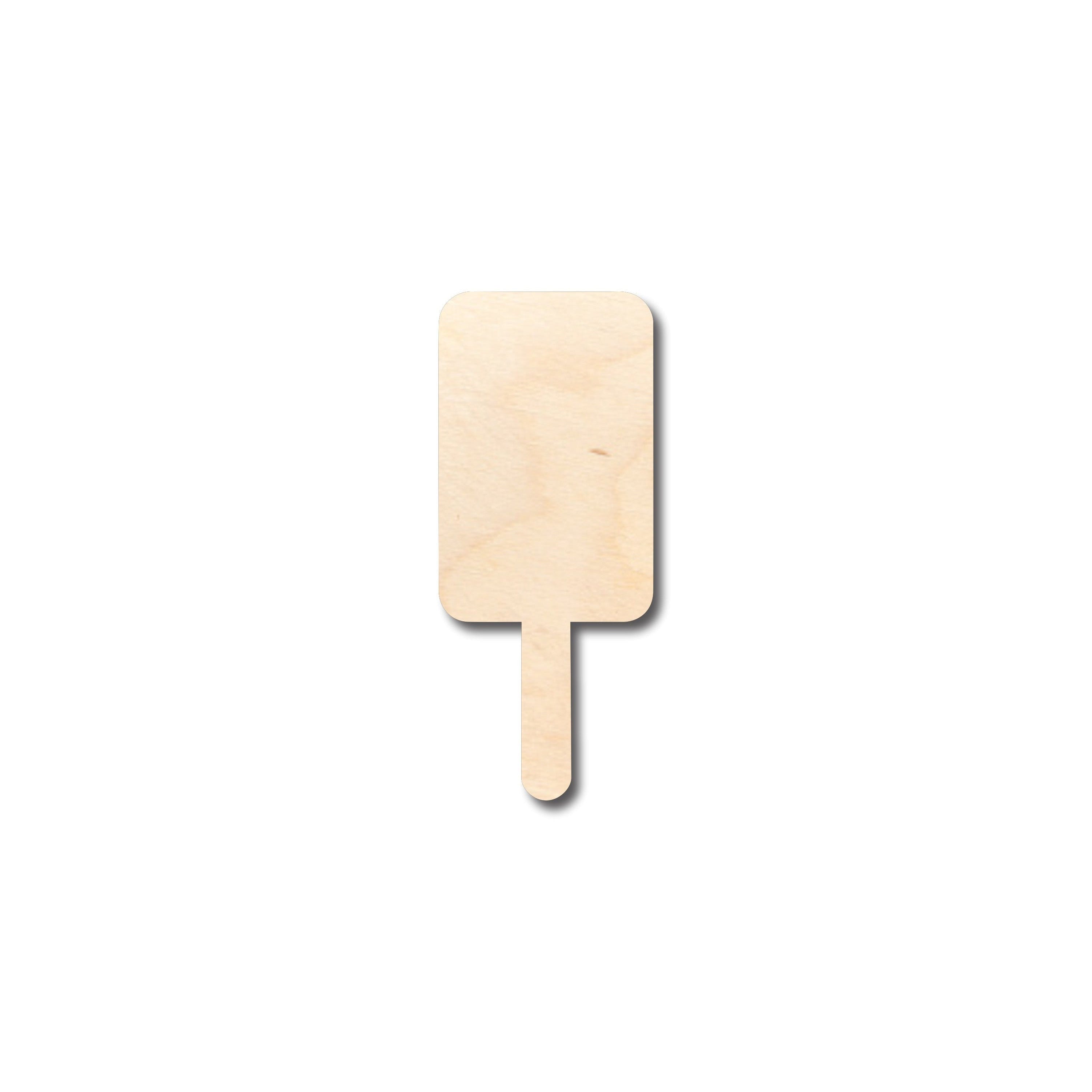 Unfinished DIY Wood Crafts in Popsicle Shape - Up to 46 Pieces for Creative Projects