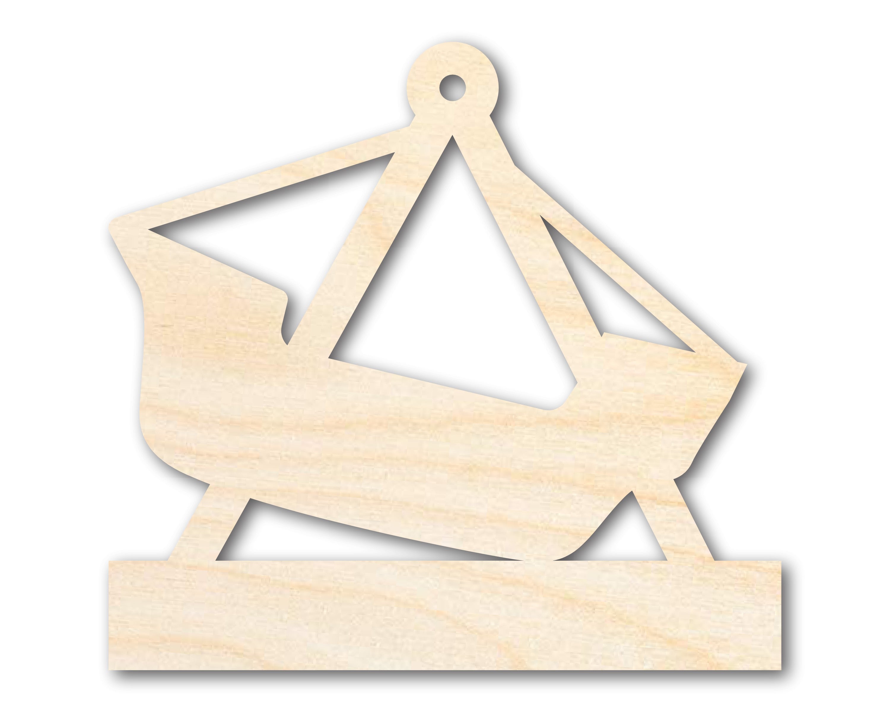 DIY Unfinished Premium Baltic Birch Pirate Ship Ride Shape Up to 46 Inches
