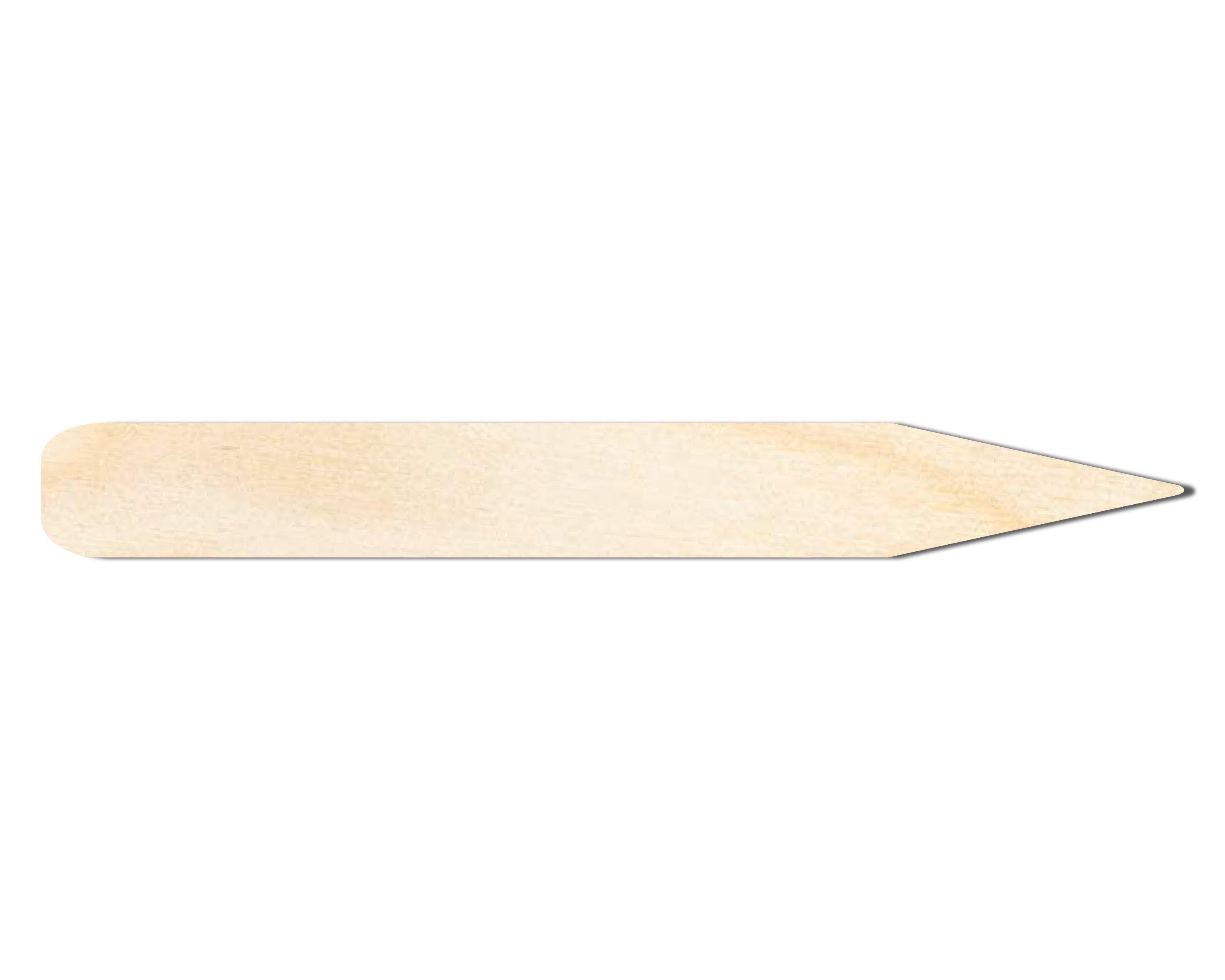 DIY Unfinished Thin Pencil - Shaped Wood Cutouts, Up to 46 Inches for Crafts