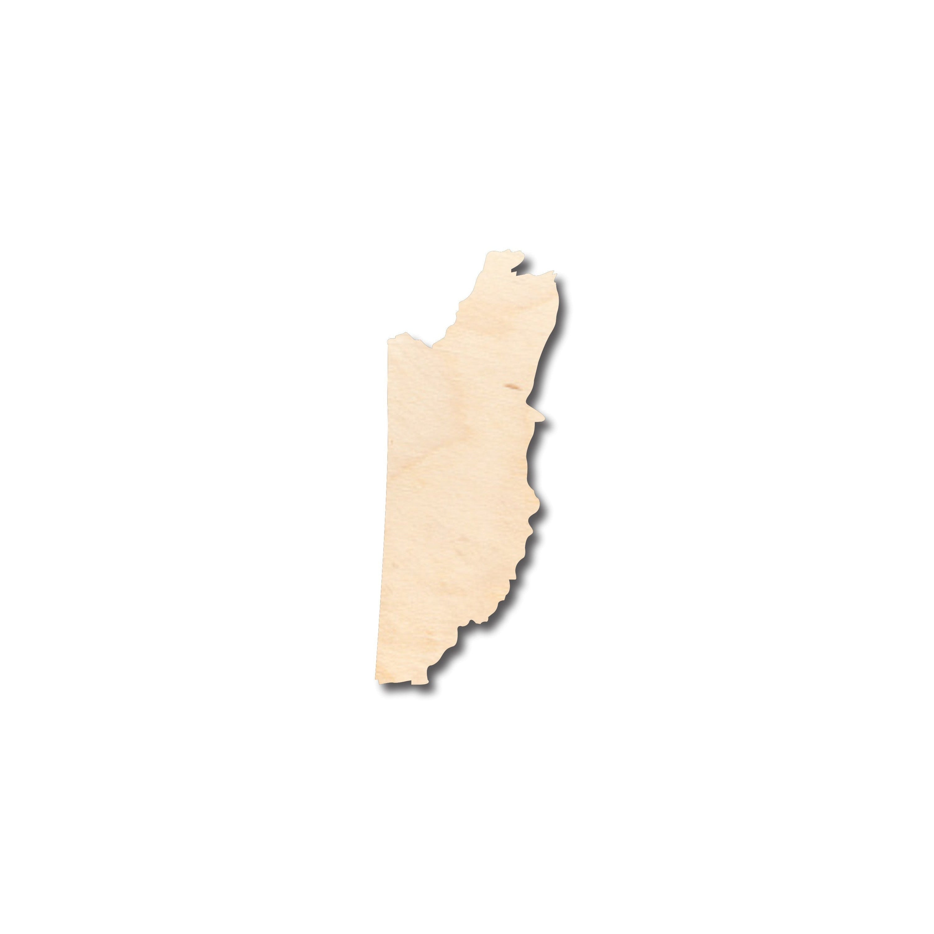 Unfinished Wood Craft in Belize Shape for DIY Projects - Up to 46 Inches, Ideal for Country - Style Crafts