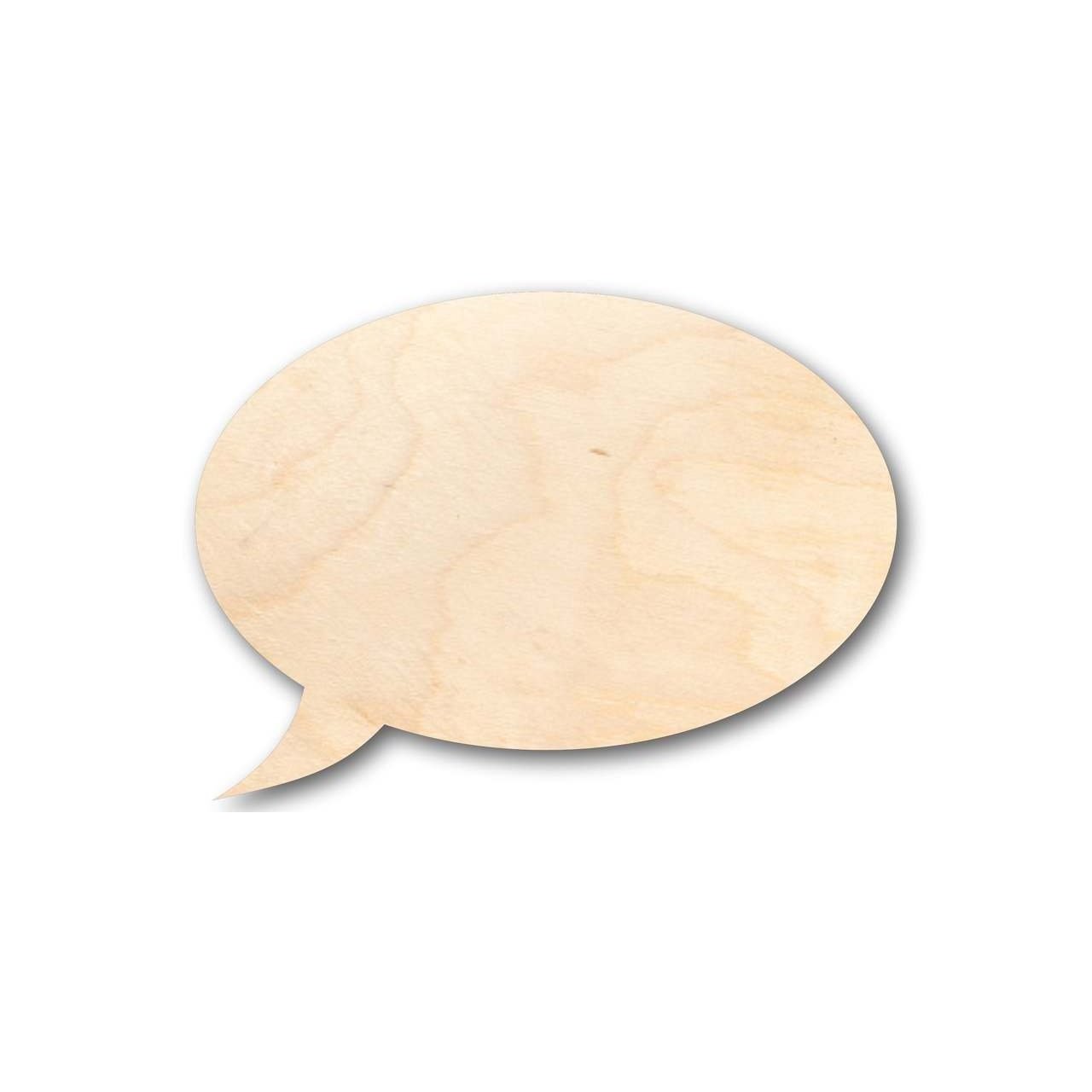 Unfinished Baltic Birch Wood Speech Bubble Shapes for DIY Crafts - Sizes Up to 24 Inches