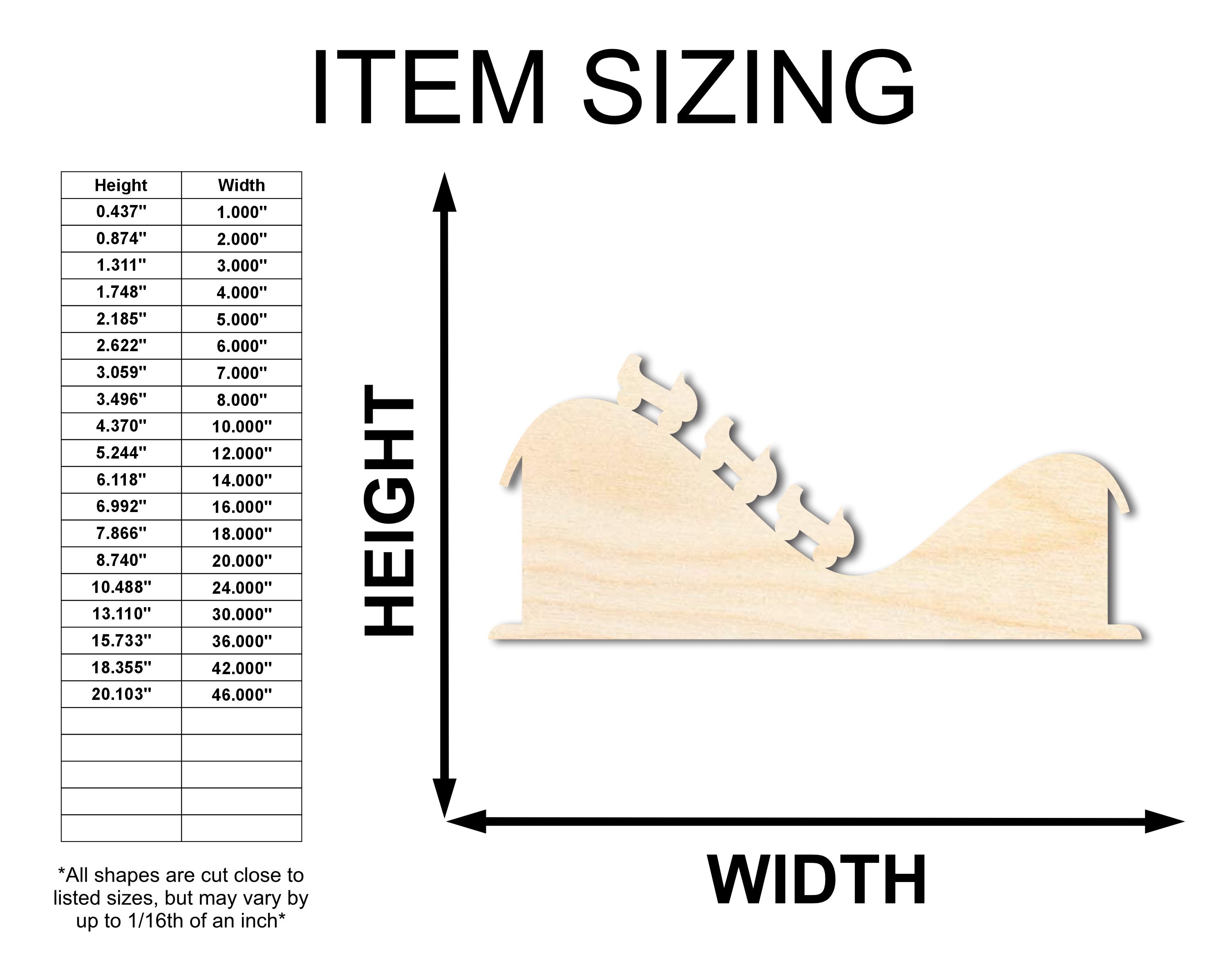 Unfinished DIY Wood Rollercoaster Shape Craft Cutout for Amusement Park Themed Projects up to 46 Inches