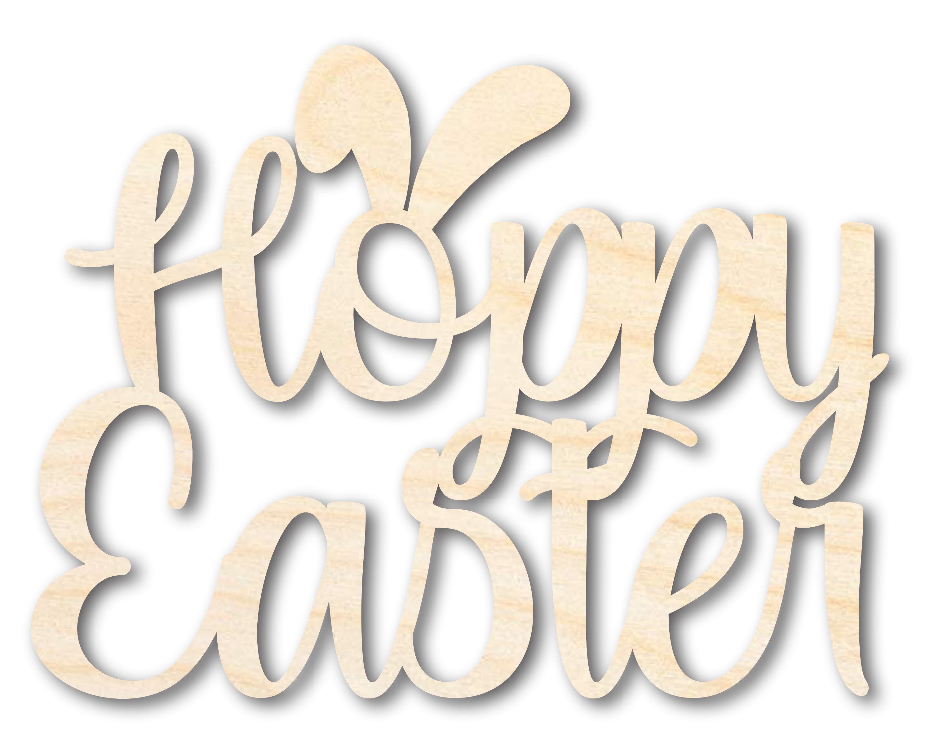 DIY Unfinished Easter Hoppy - Shaped Wood Cutouts up to 46 Inches