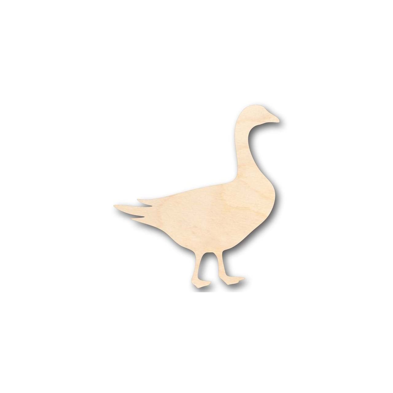 Unfinished Baltic Birch Plywood Wood Goose Shape - Ideal for Animal, Wildlife and DIY Crafts, Sizes Up to 46 Inches