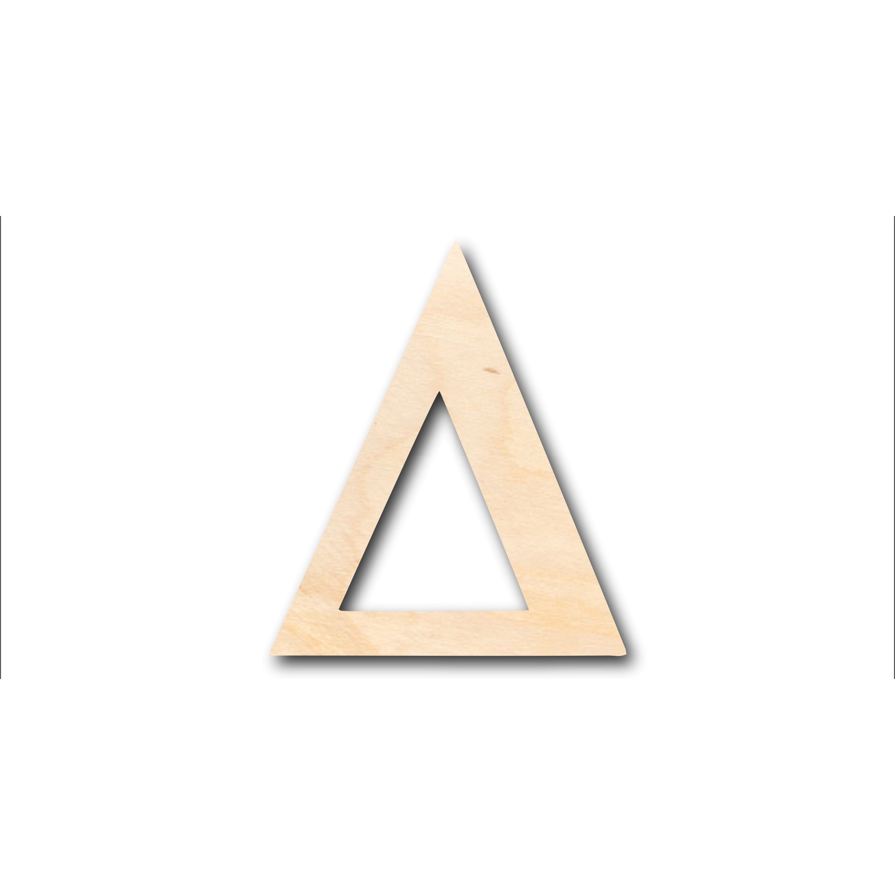 DIY Unfinished Wood Bold Delta Shapes - Ideal for Up to 46 Crafts