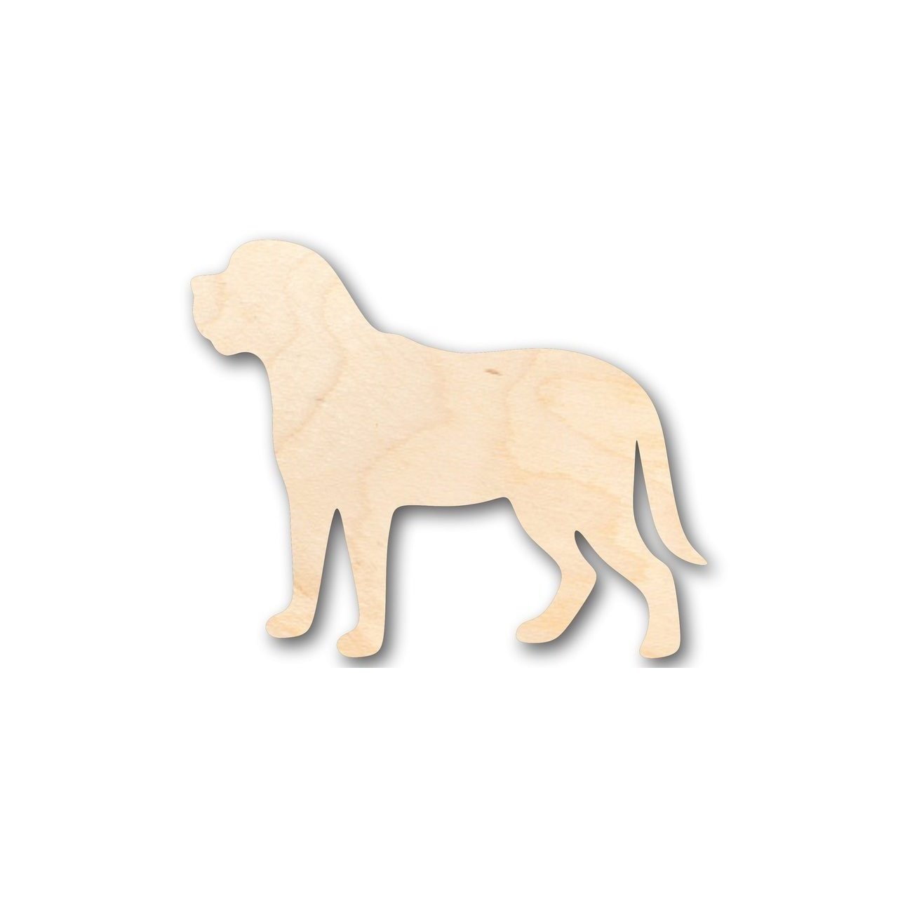 DIY Unfinished Wood Mastiff Dog Shape for Animal - Pet Crafts (up to 46)