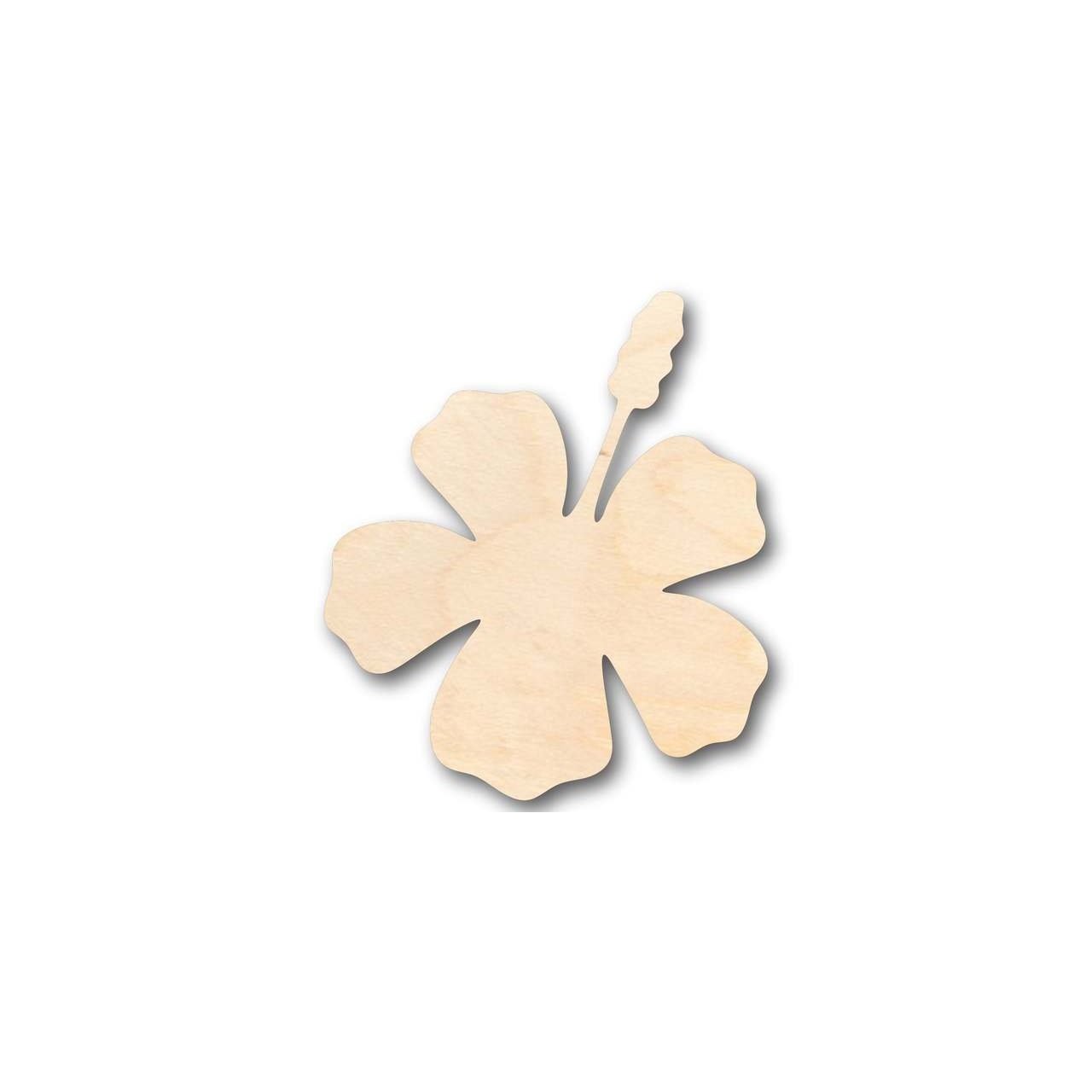 DIY Unfinished Wood Spring Hibiscus Shape Crafts up to 46 Inches