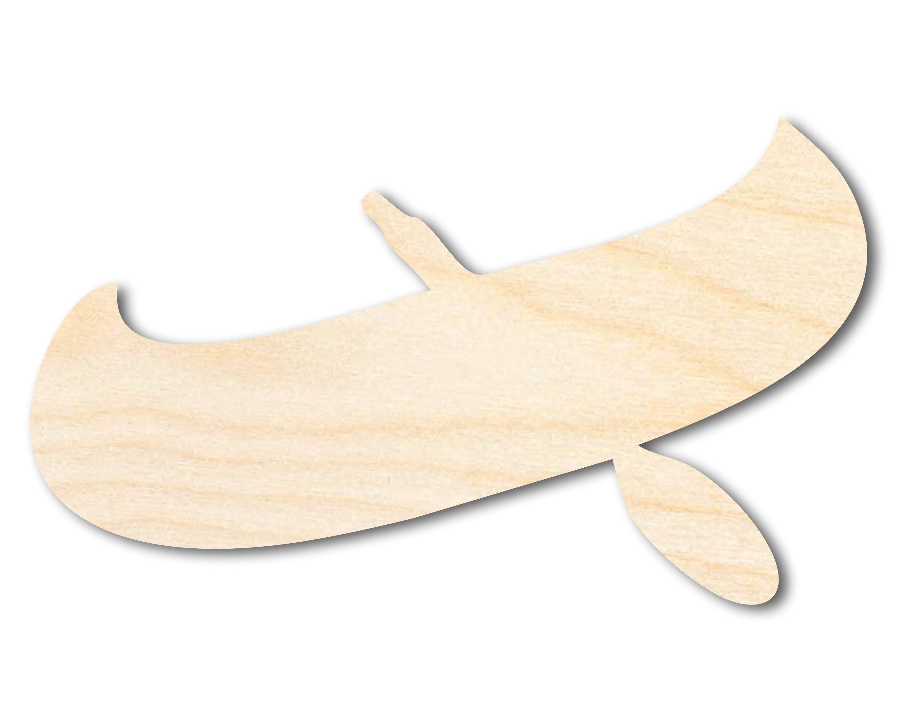 Unfinished Native American Style Wood Canoe Shape Craft Cutout for Up to 46 DIY Projects