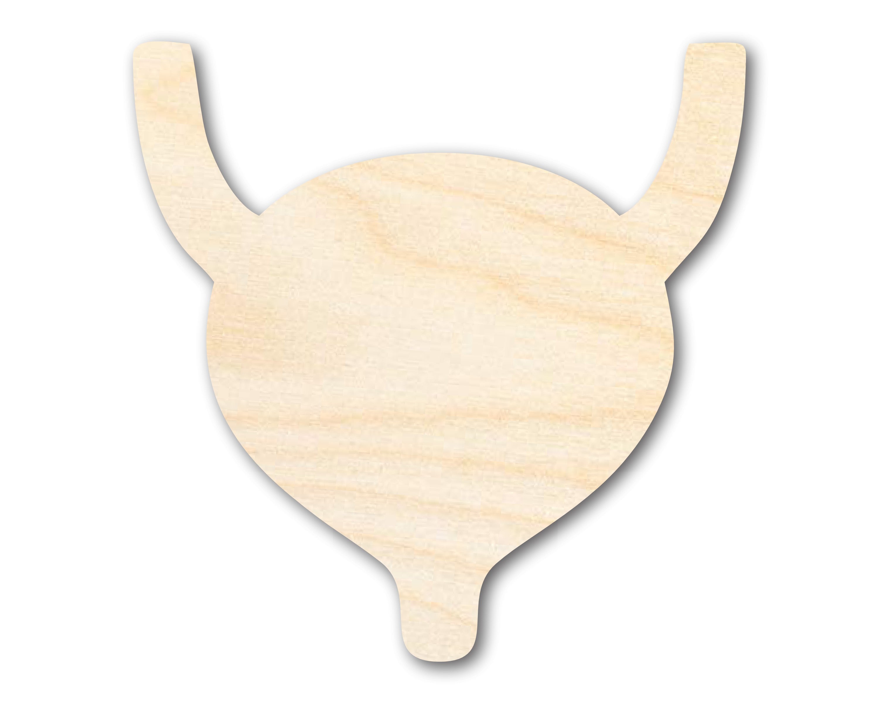 DIY Unfinished Baltic Birch Wood Bladder Shape Cutouts up to 46 Inches