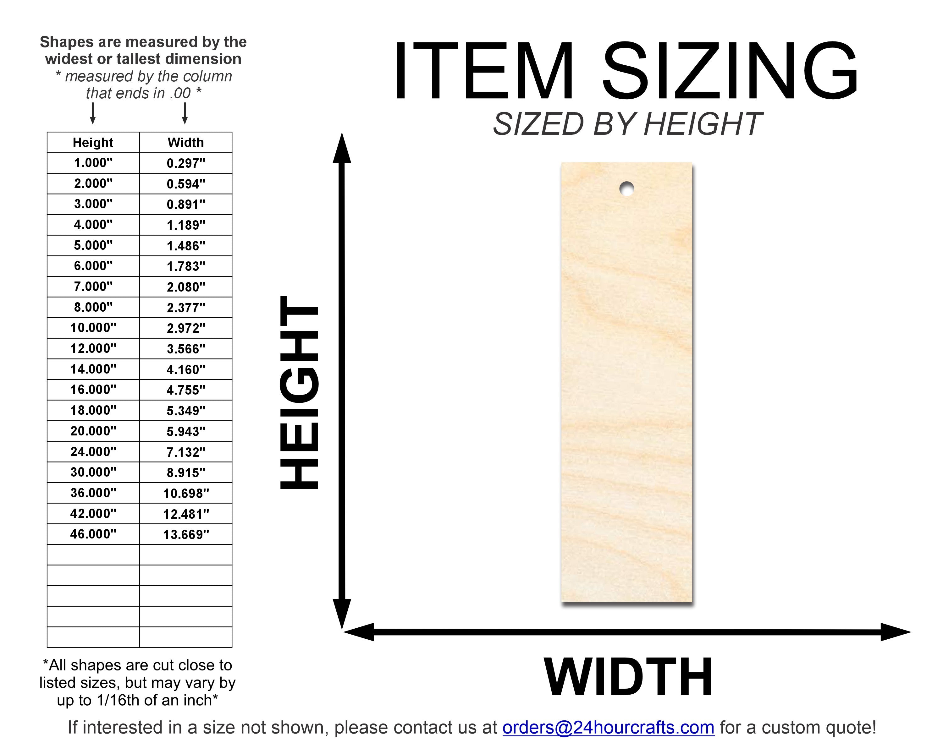 DIY Unfinished Wood Bookmark Cutouts with Sharp Edges, Up to 12 Pieces
