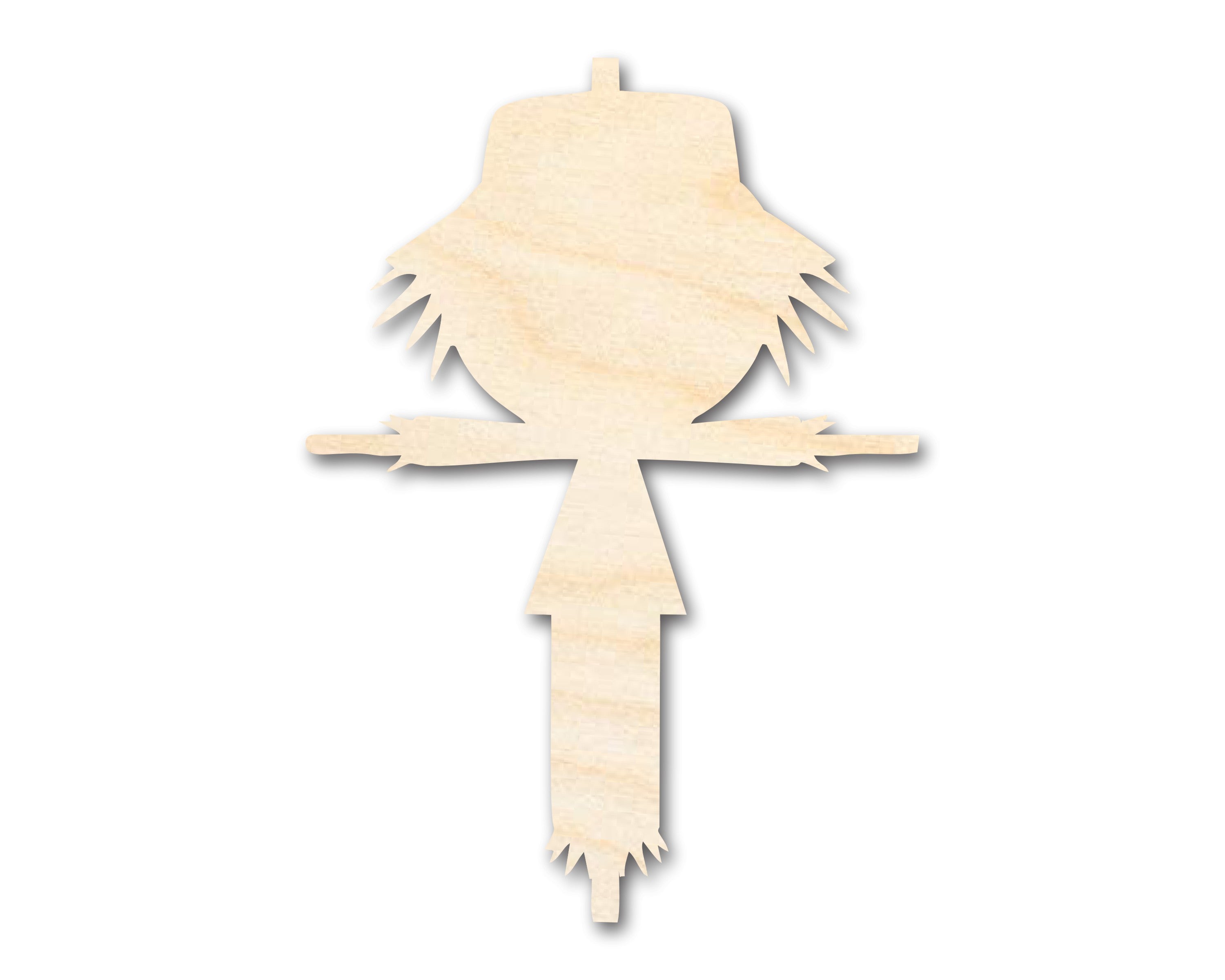 Unfinished Baltic Birch Wood Scarecrow Shape for Crafts - Up to 36 Inches