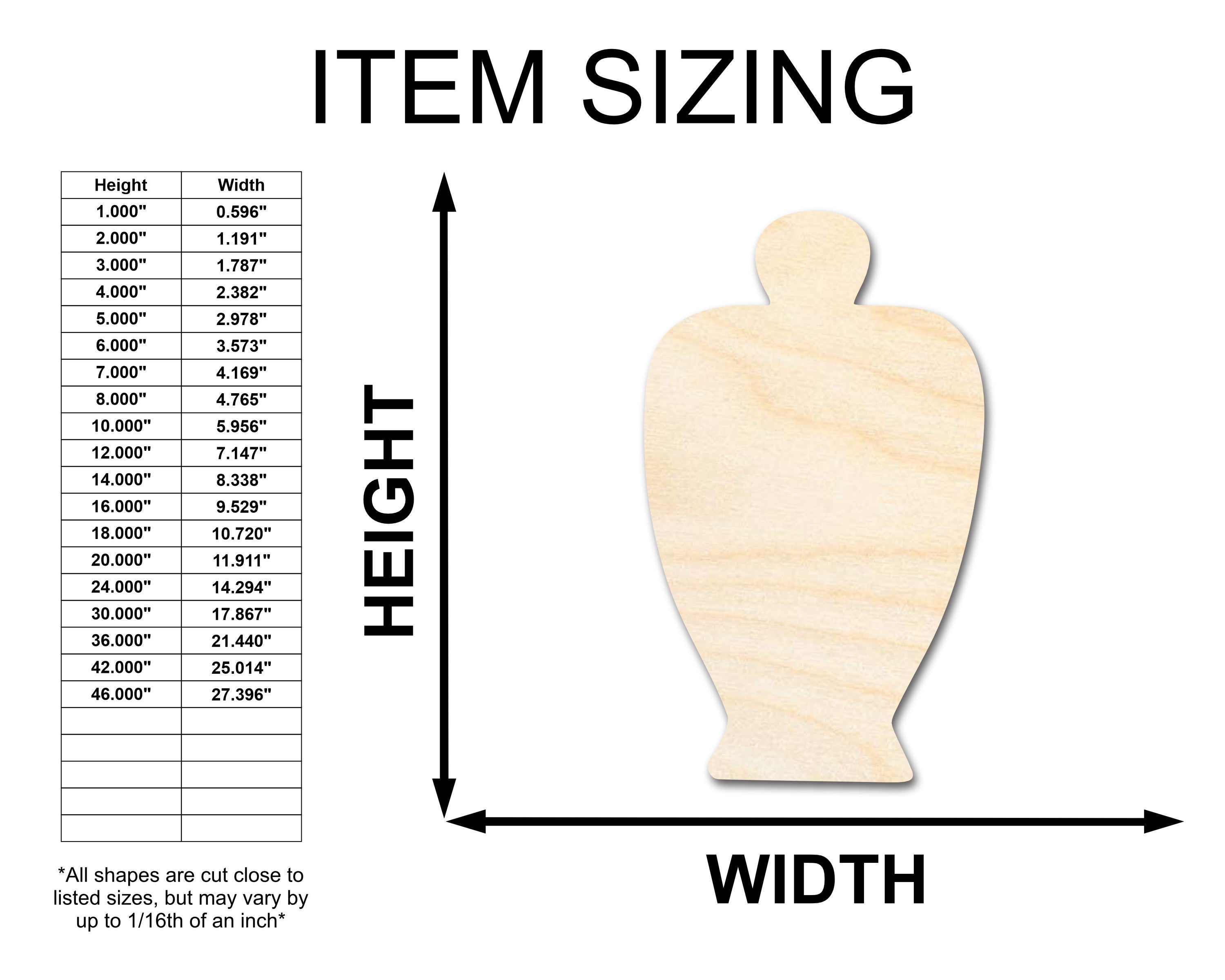Unfinished Baltic Birch Wood Apothecary Perfume Bottle Shapes - Craft Items up to 36