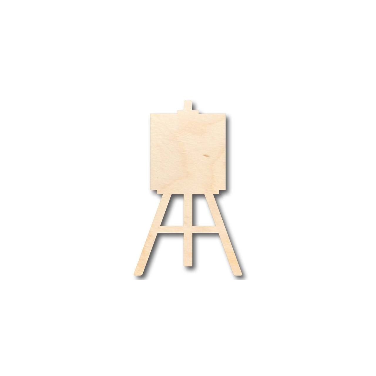 Unfinished Baltic Birch Wood Artist Painting Easel Shaped Craft Items for Up to 46 DIY Projects