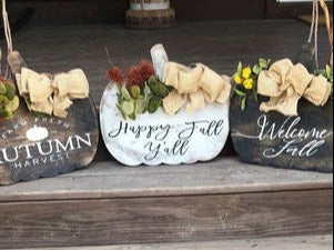 DIY Unfinished Wood Pumpkin Silhouette - Ideal for Up to 46 Craft Projects