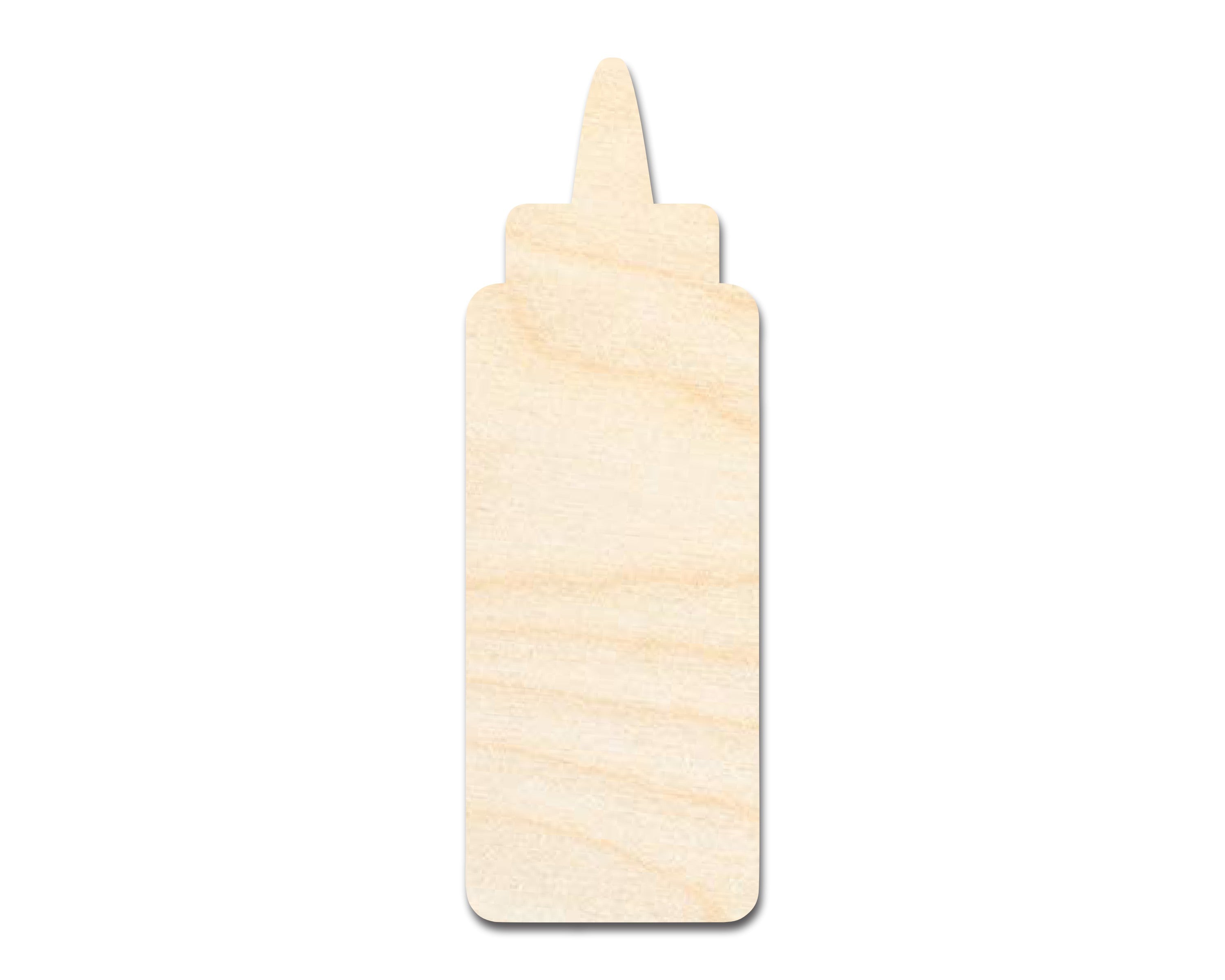 Unfinished Wood Condiment Bottle Shaped Craft Cutouts for Up to 46 DIY Projects