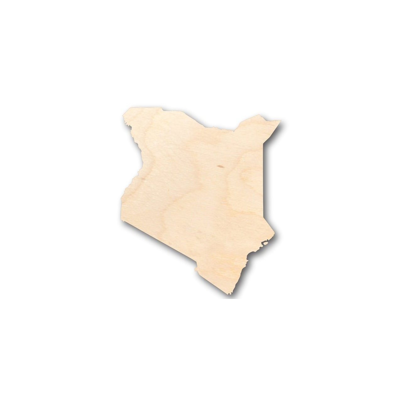 Unfinished Wood Kenya Country - Shaped Craft Supplies for Up to 46 Do - It - Yourself Projects