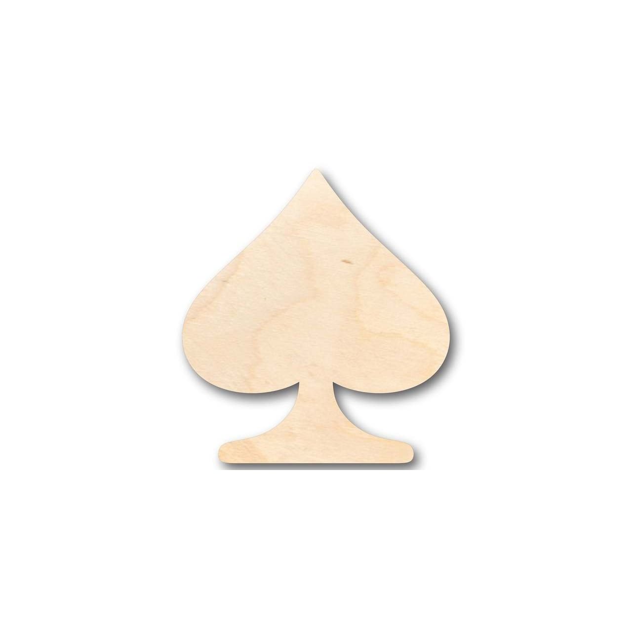 Unfinished DIY Craft Wood Spade Card Shape - Ideal for Poker Parties up to 46 Pieces for Your Creative Projects