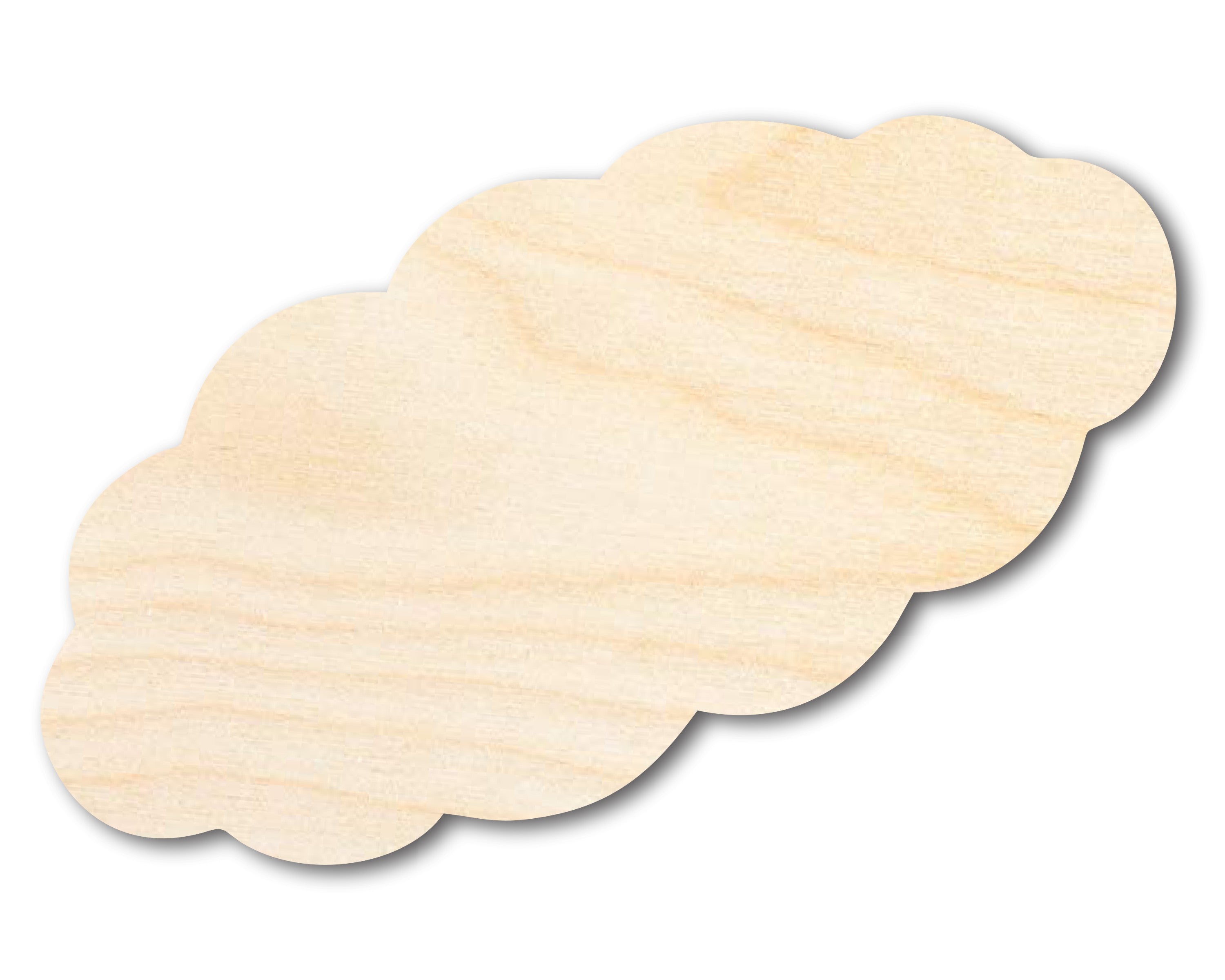 Unfinished DIY Craft Cutout in the Shape of Challah Bread | Up to 46 Pieces for Do - It - Yourself Projects