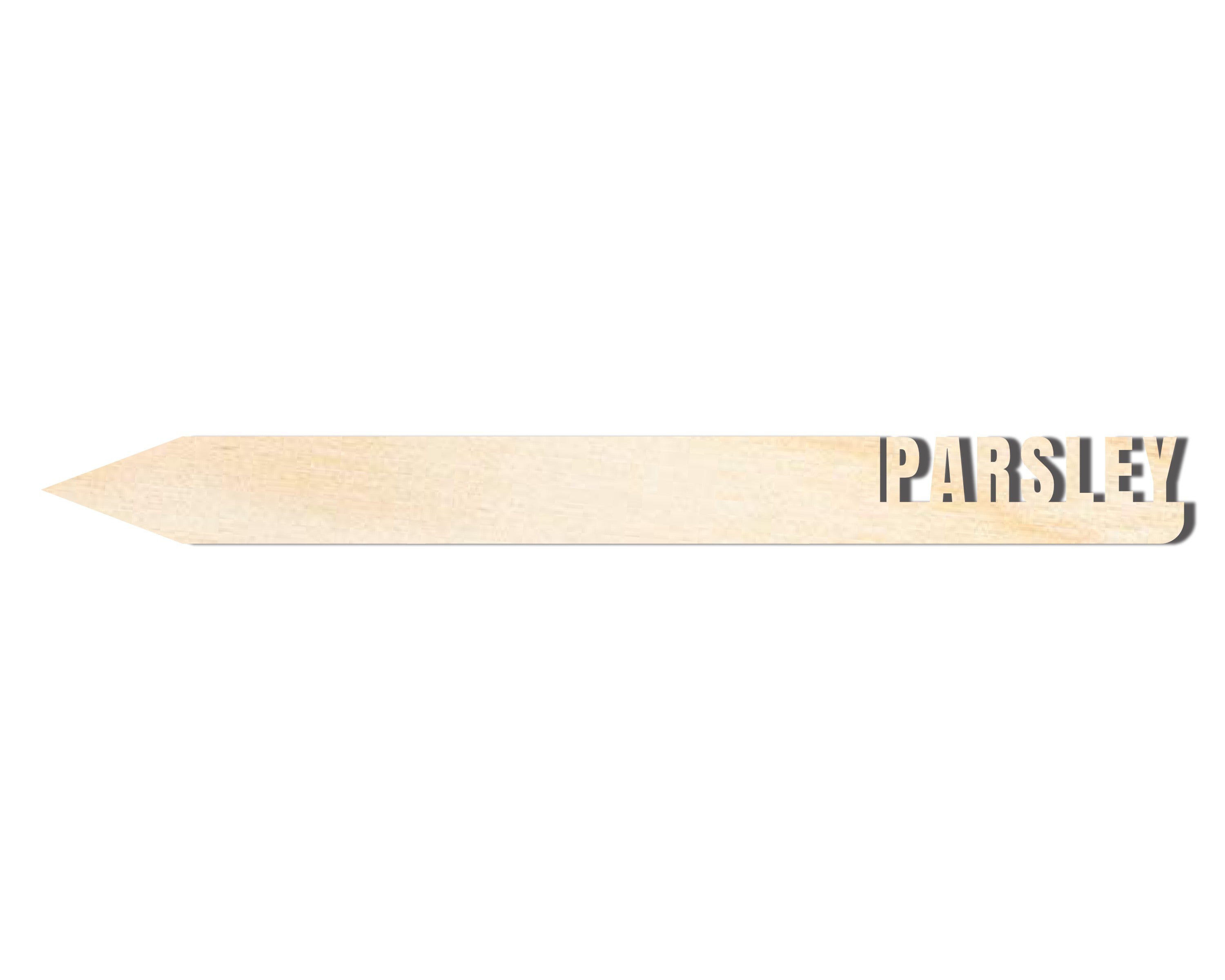 DIY Unfinished Baltic Birch Parsley Garden Stake Cutouts up to 24 Inches
