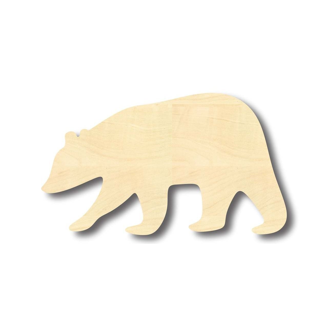 Unfinished Brown Bear - Animal - Craft Shape for Up to 46 DIY Projects in Wood Craft Supplies