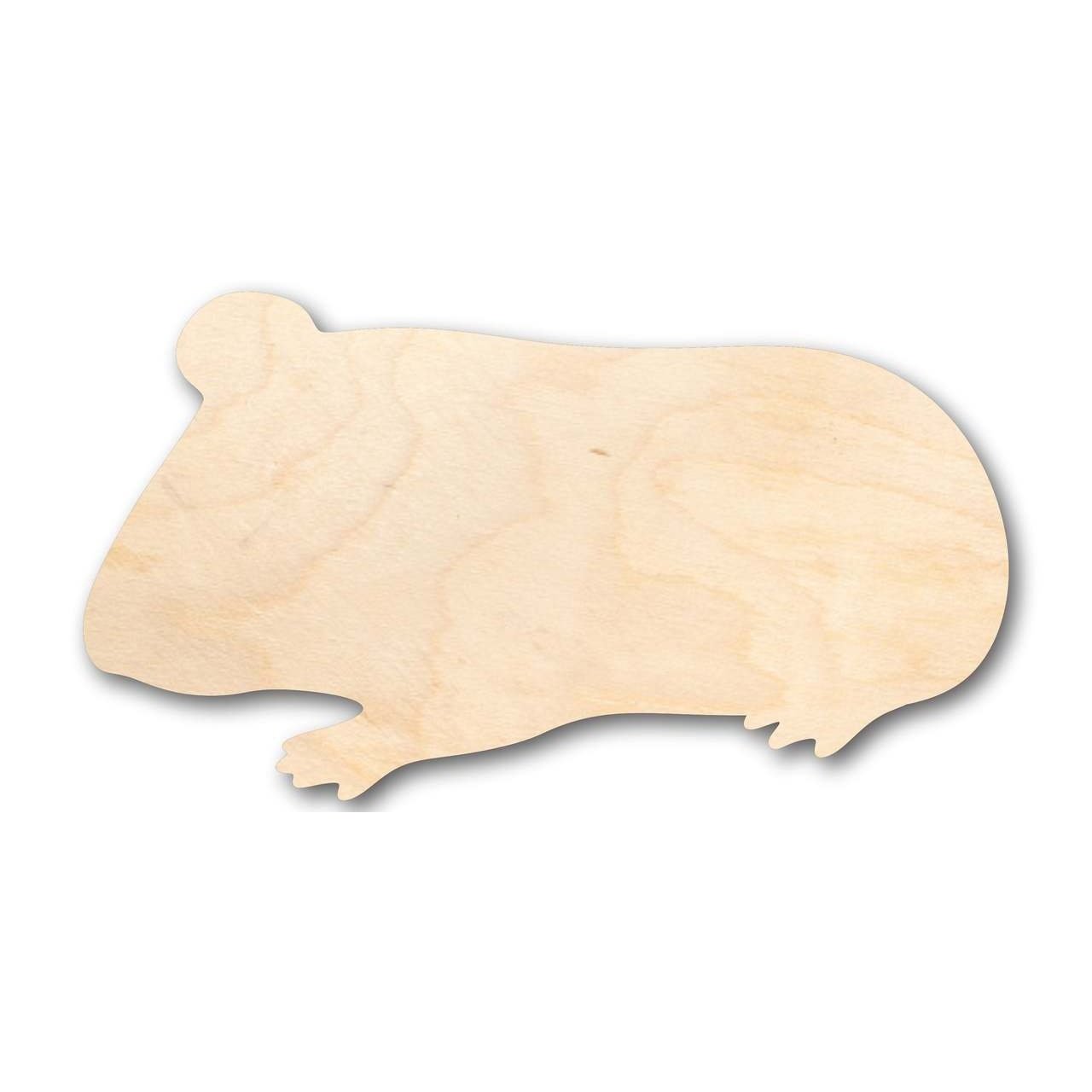 Unfinished Wood Guinea Pig Shape - Ideal for Animal - Pet - Craft DIY Projects, Available for up to 46 Creative Ideas
