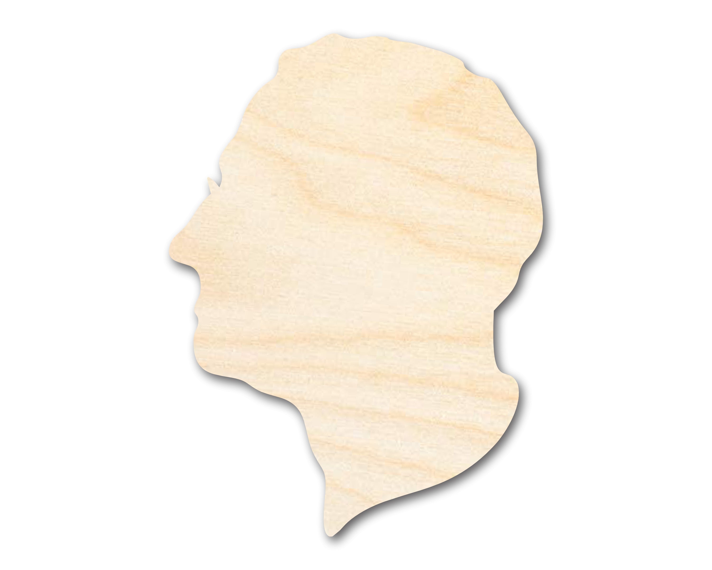 Unfinished DIY Craft Cutout in the Shape of Franklin D. Roosevelt | Ideal for Up to 46 DIY Projects