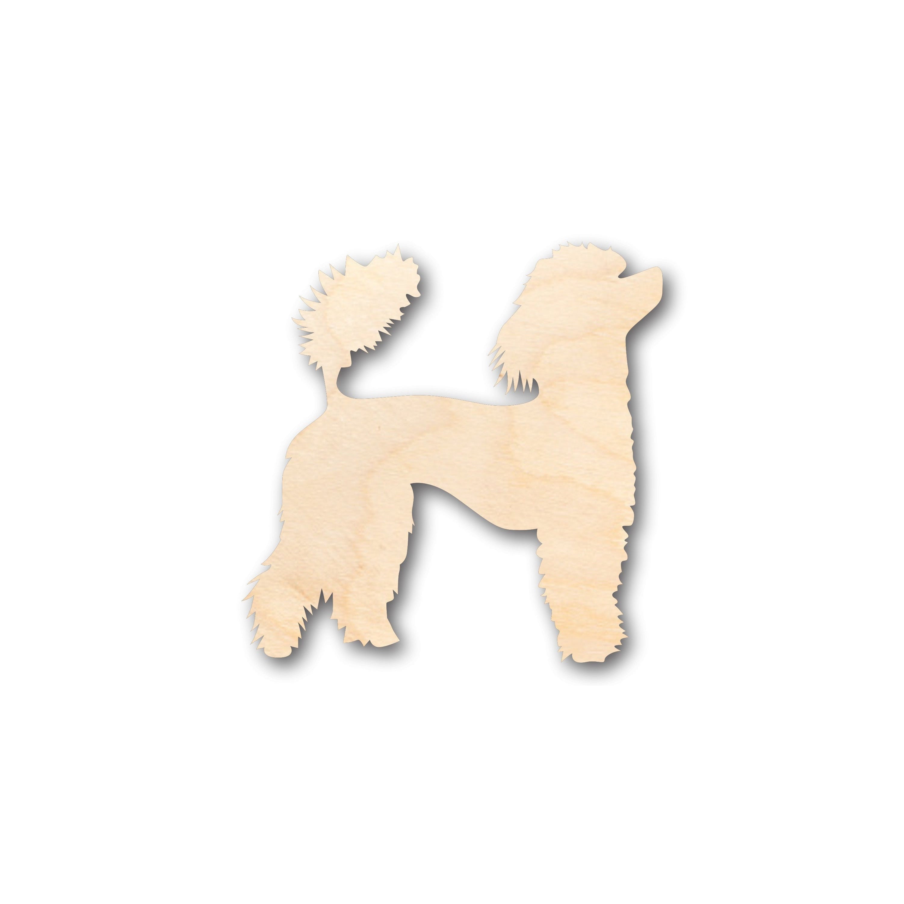 Unfinished Wood Poddle Dog Shape - Craft - up to 46 DIY