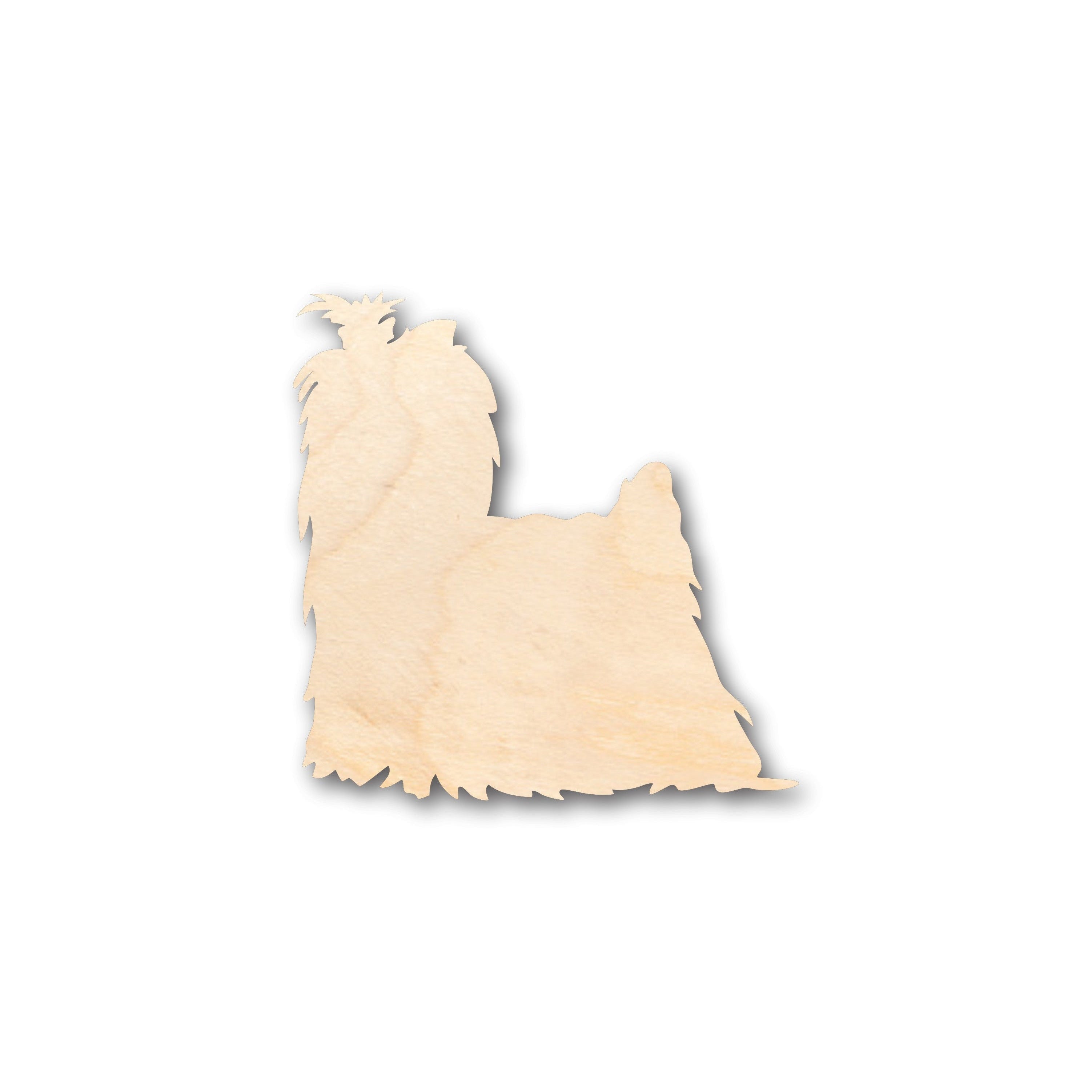 Unfinished Wood Yorkshire Terrier Shape for DIY Crafts - Available in Sizes up to 46 for Multiple DIY Projects