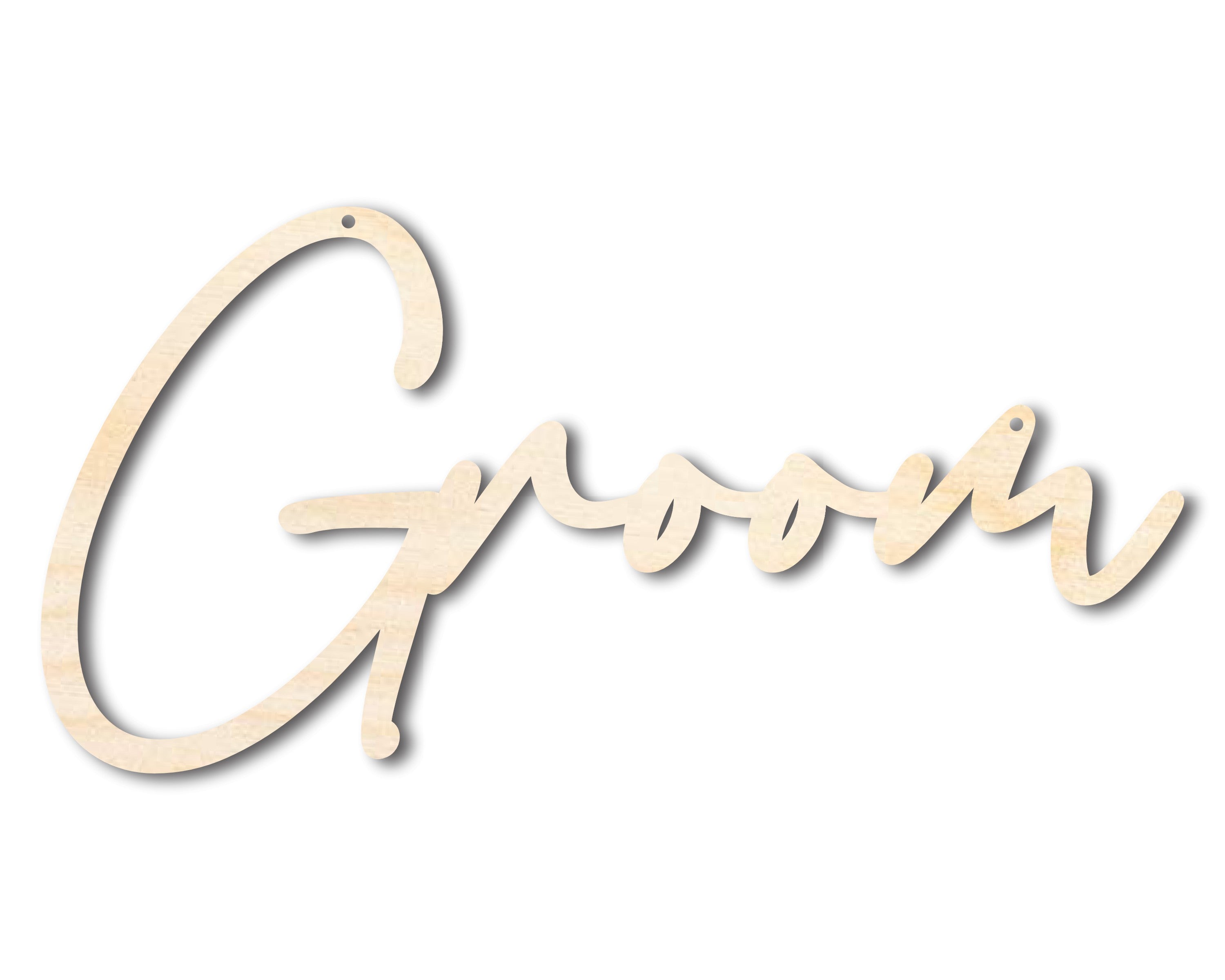 DIY Unfinished Wood Cutout Groom Chair Sign - Up to 46 Inches for Your DIY Craft Projects