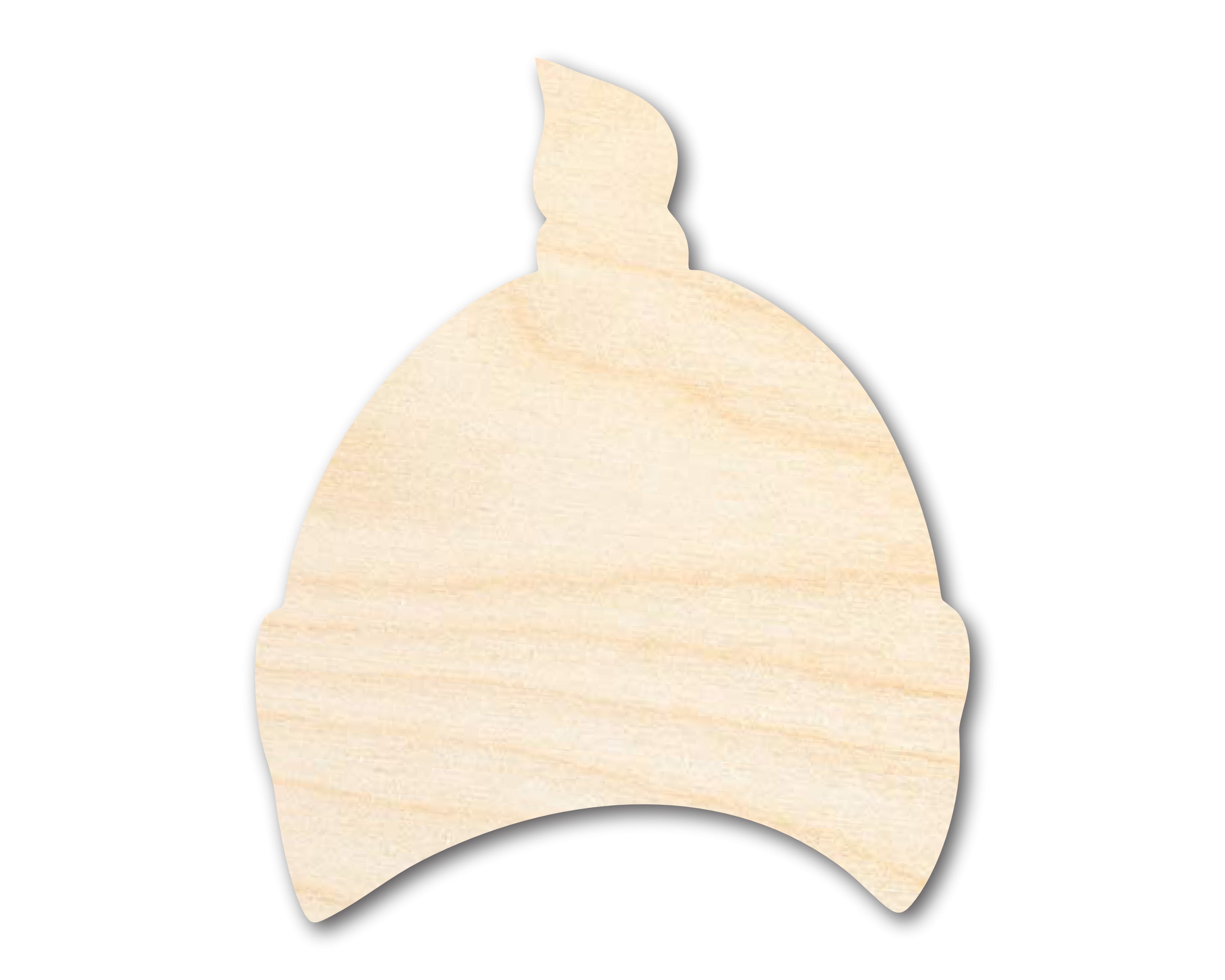 Unfinished DIY Craft Cutout in the Shape of a Newborn Baby Hat for Up to 46 Do - It - Yourself Projects