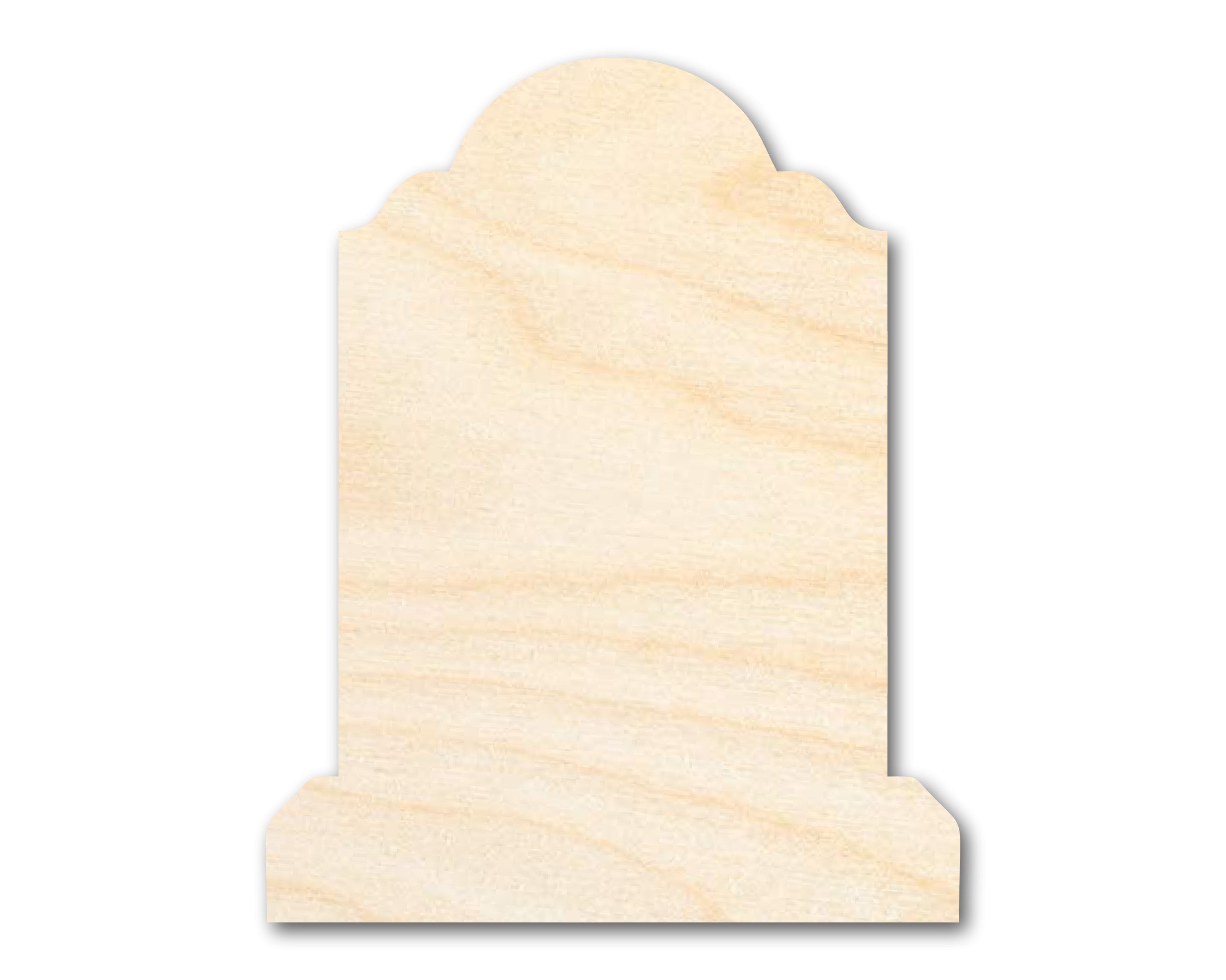 Unfinished Craft - Wood Tombstone Shape with Sizes up to 46 Inches