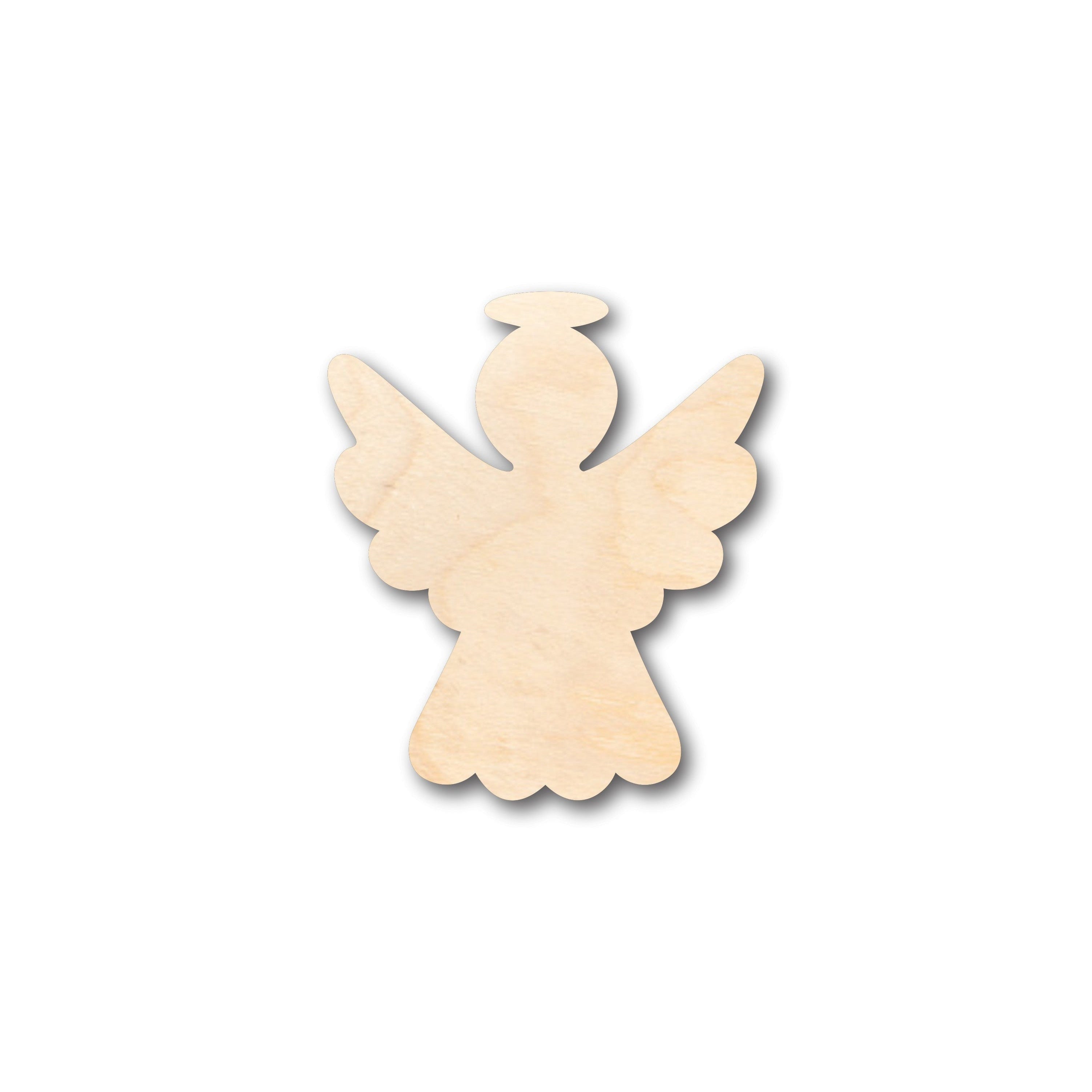 Unfinished Wood Simple Angel Halo Shape Craft Supplies for Christmas - Up to 46 Pieces for DIY Projects