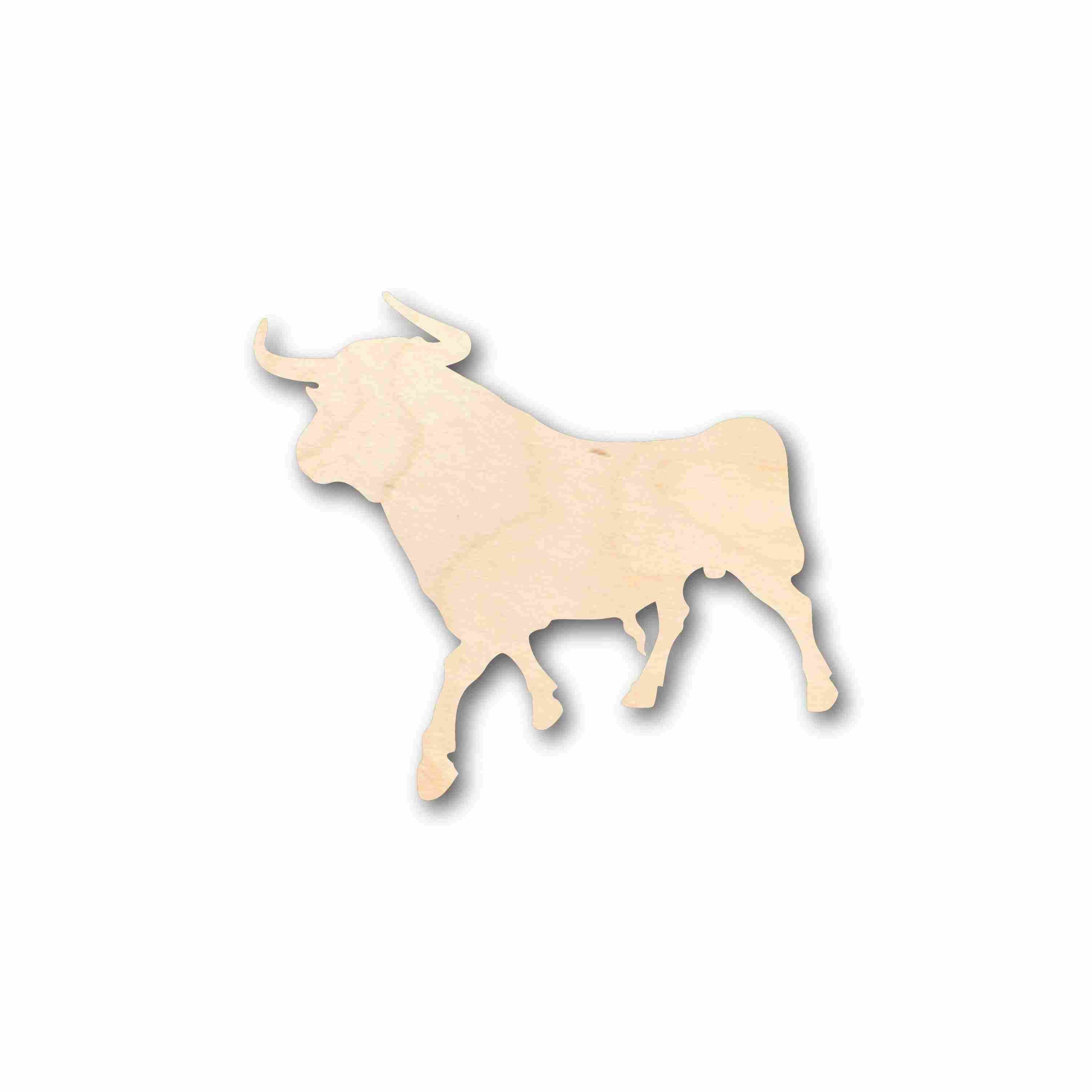 DIY Unfinished Wood Bull Silhouette - Up to 46 for Crafting