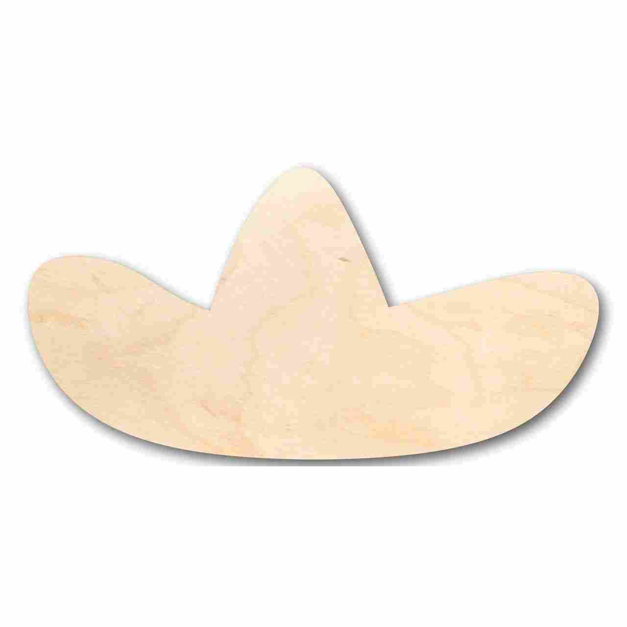 Unfinished Baltic Birch Plywood Sombrero Shape for DIY Crafts - Up to 24 Inches in Size