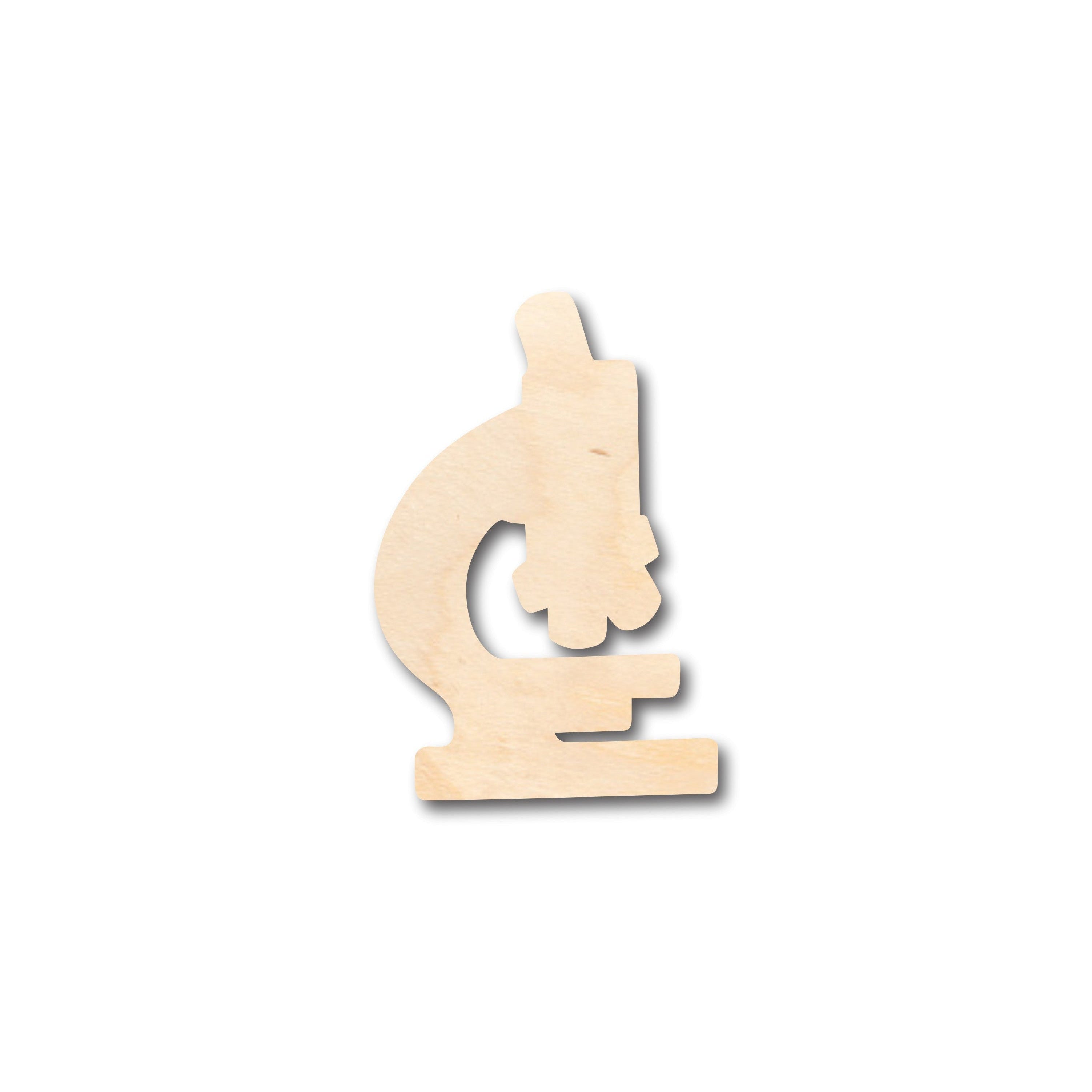 DIY Unfinished Wood Microscope Shapes - Up to 46 Pieces for Crafts