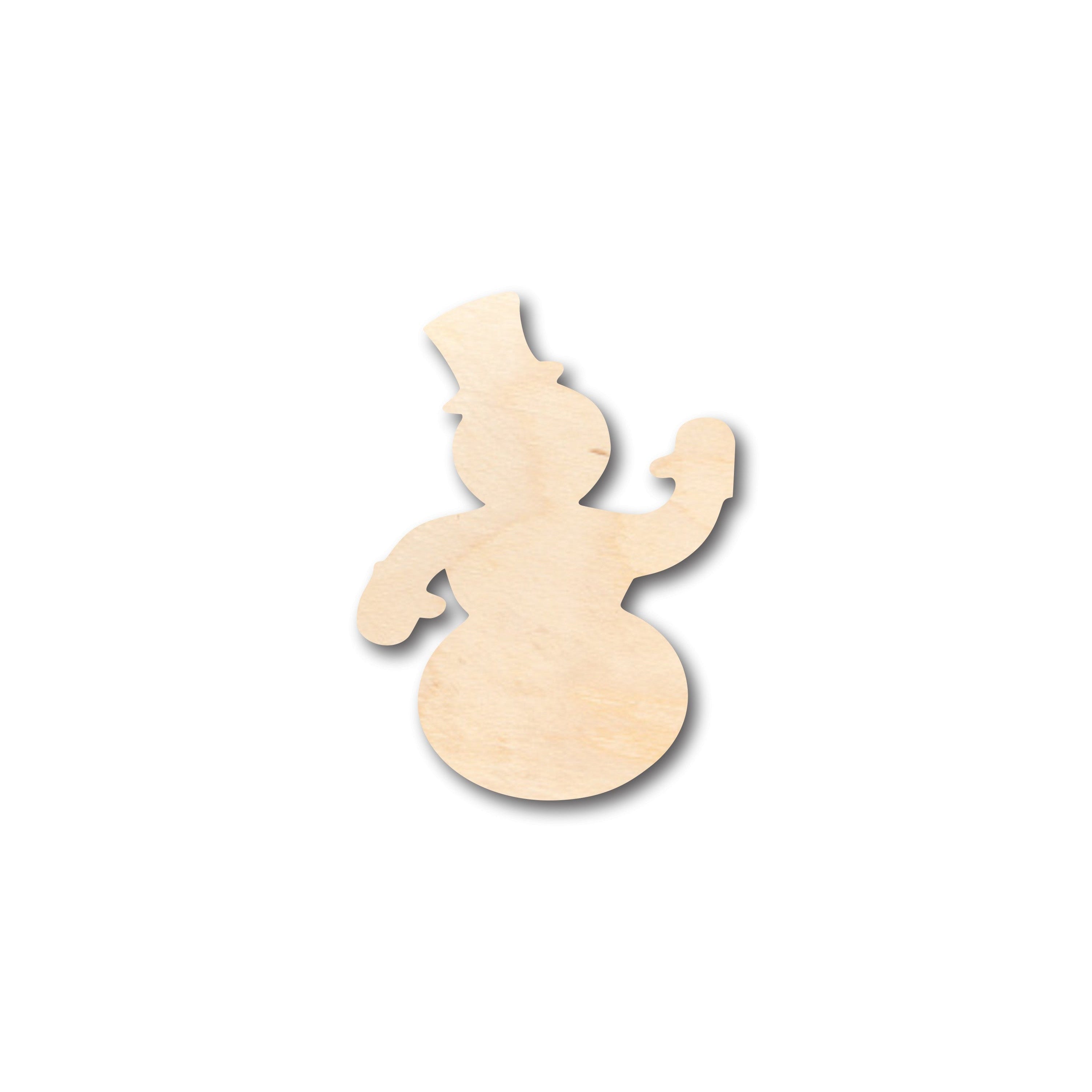 Unfinished DIY Wood Crafts in Friendly Snowman Shape - Up to 46 Pieces for Creative Projects