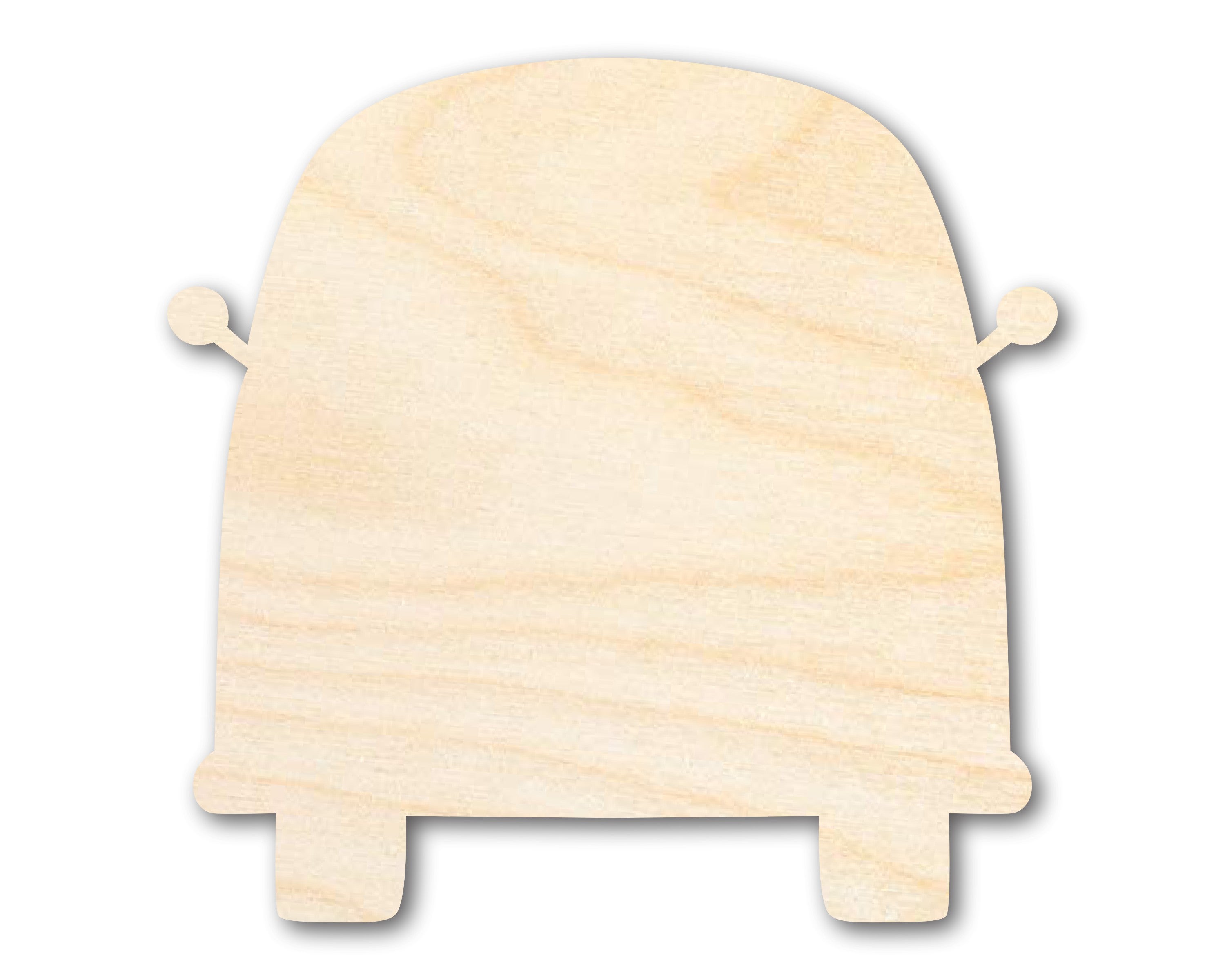 Up to 46 - Unfinished Sanded Wood Van Shape for Crafts
