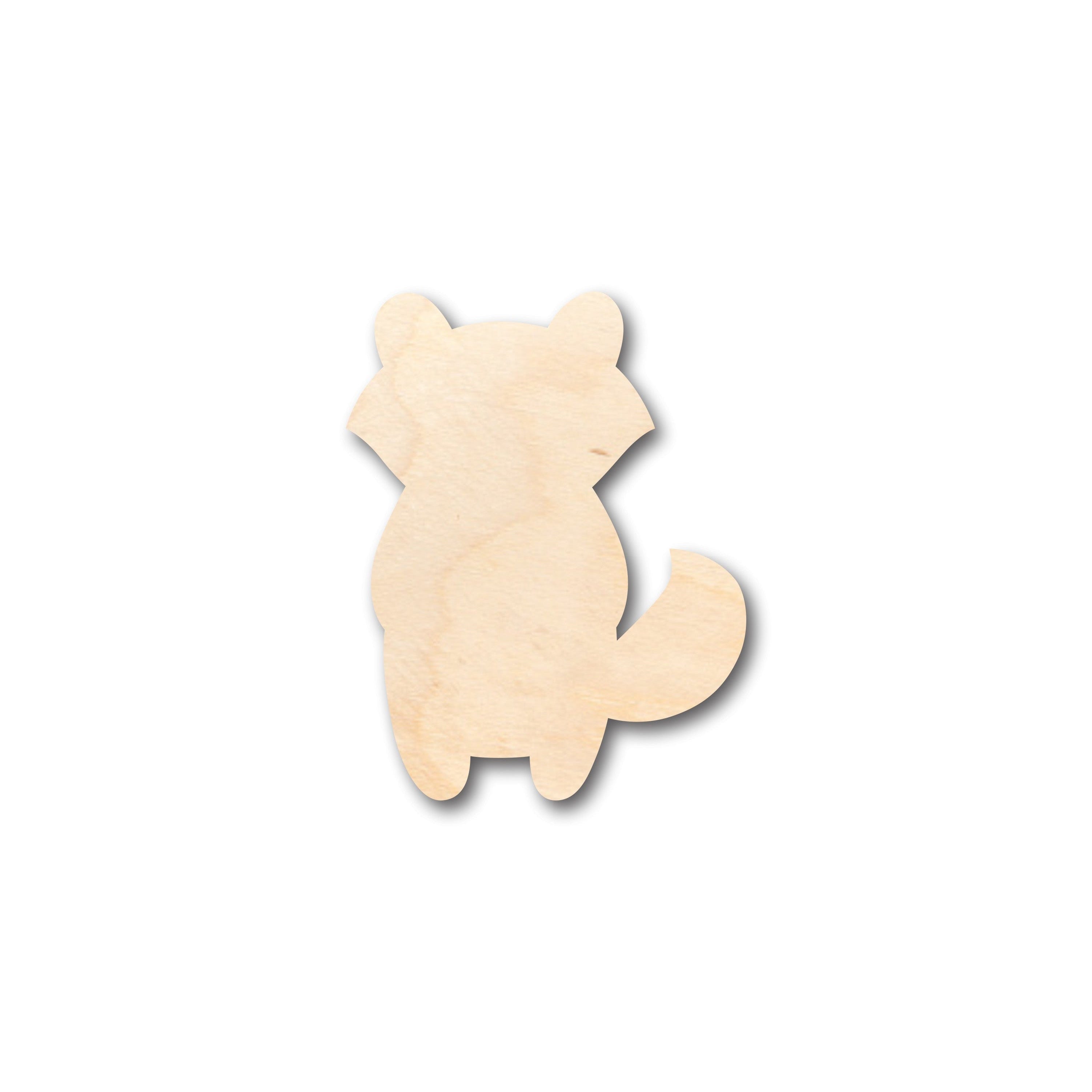 Unfinished Wood Handicraft - Adorable Raccoon Shape for Up to 46 DIY Projects