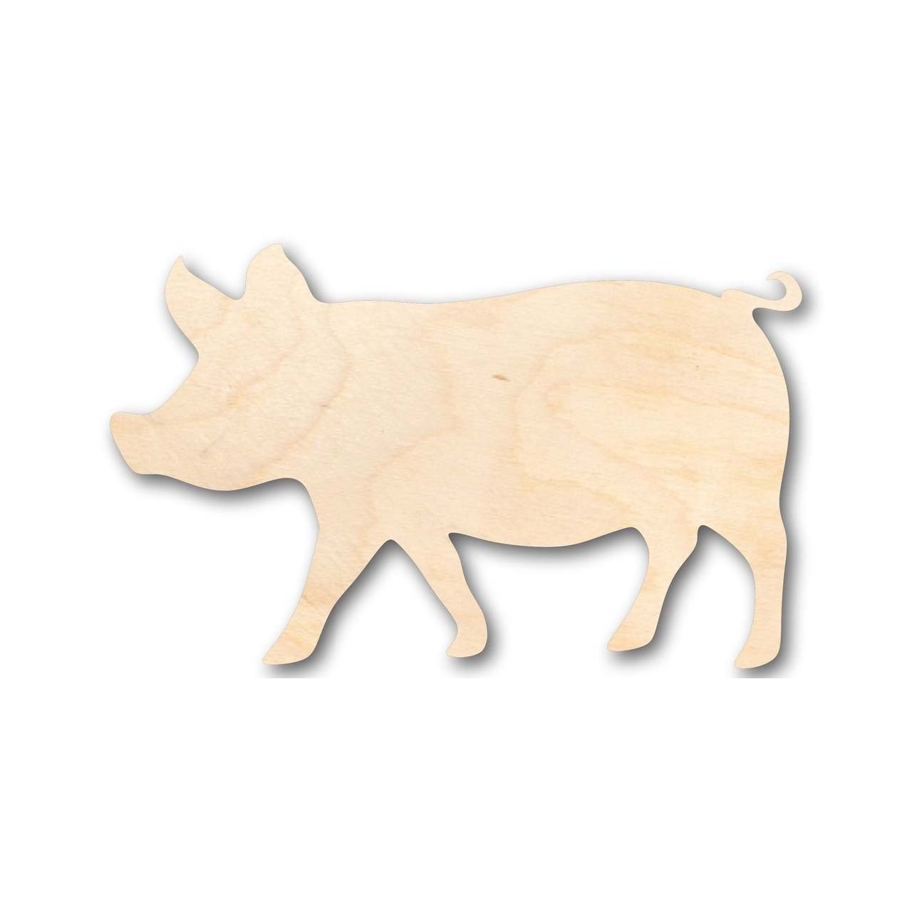 Unfinished Wood Pig Shape Craft for DIY Projects - Ideal Farm Animal Decor Up to 46 DIY Options